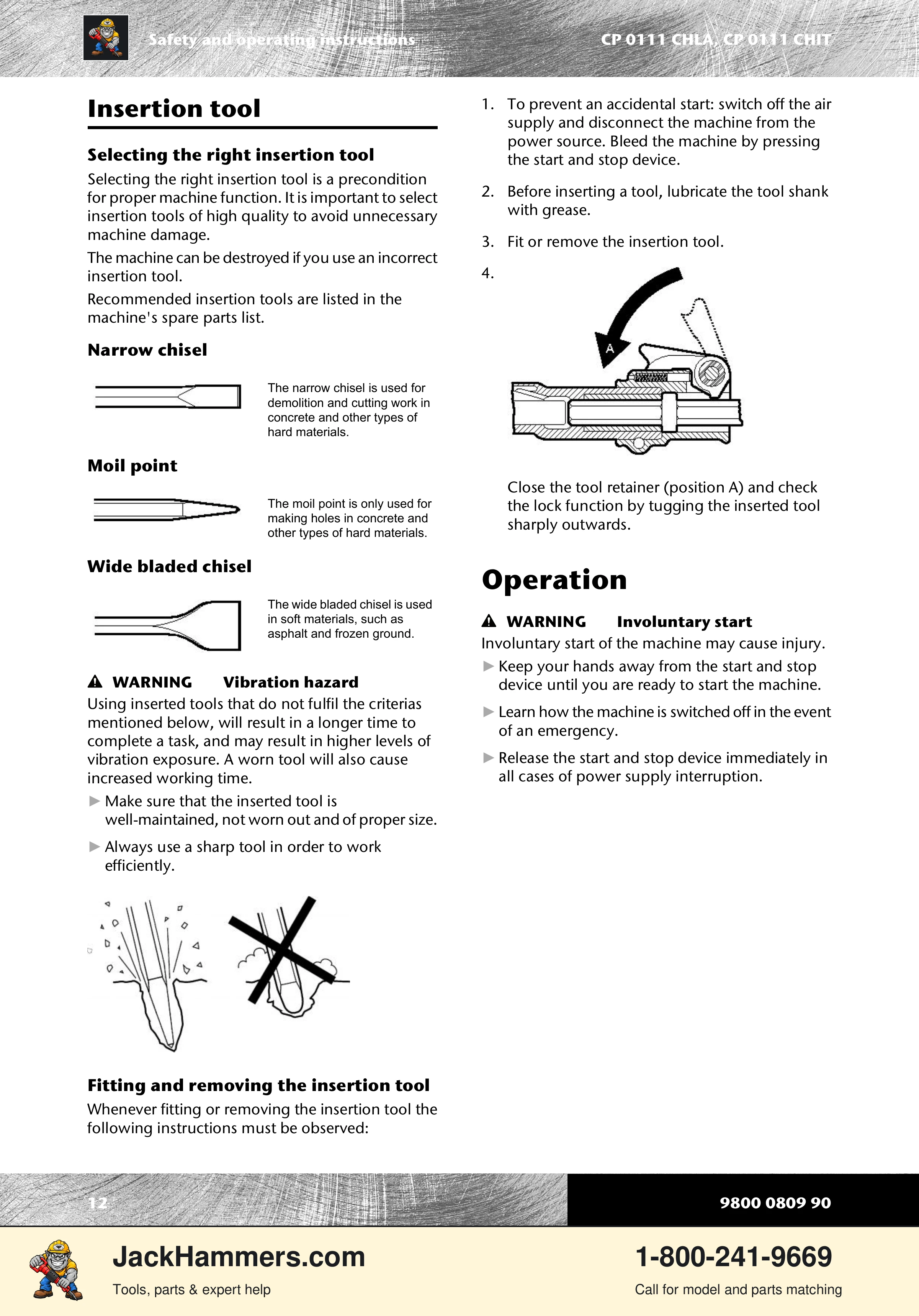 Chicago Pneumatic 0111 PDF page 12 of 176
