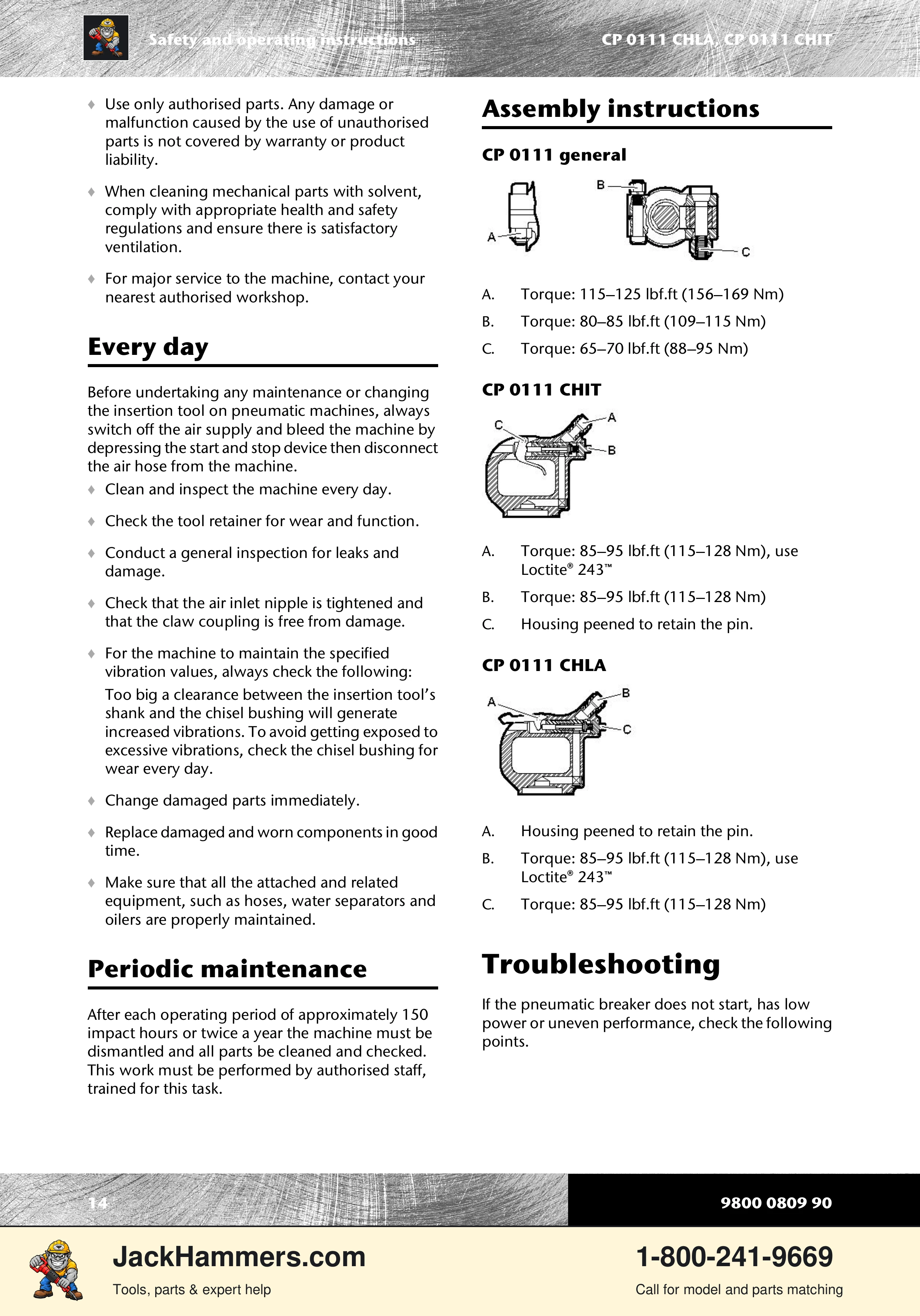 Chicago Pneumatic 0111 PDF page 14 of 176