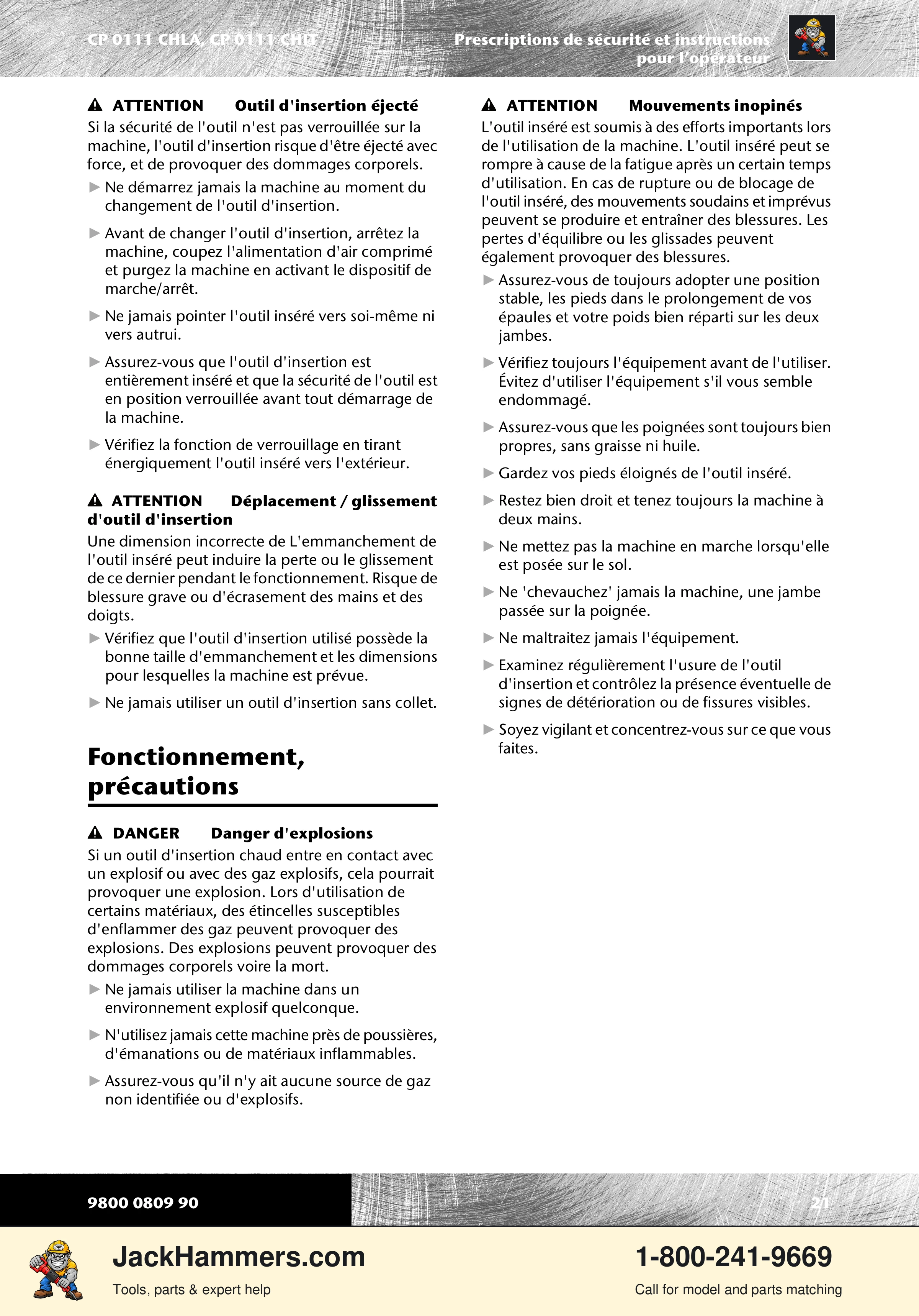 Chicago Pneumatic 0111 PDF page 21 of 176