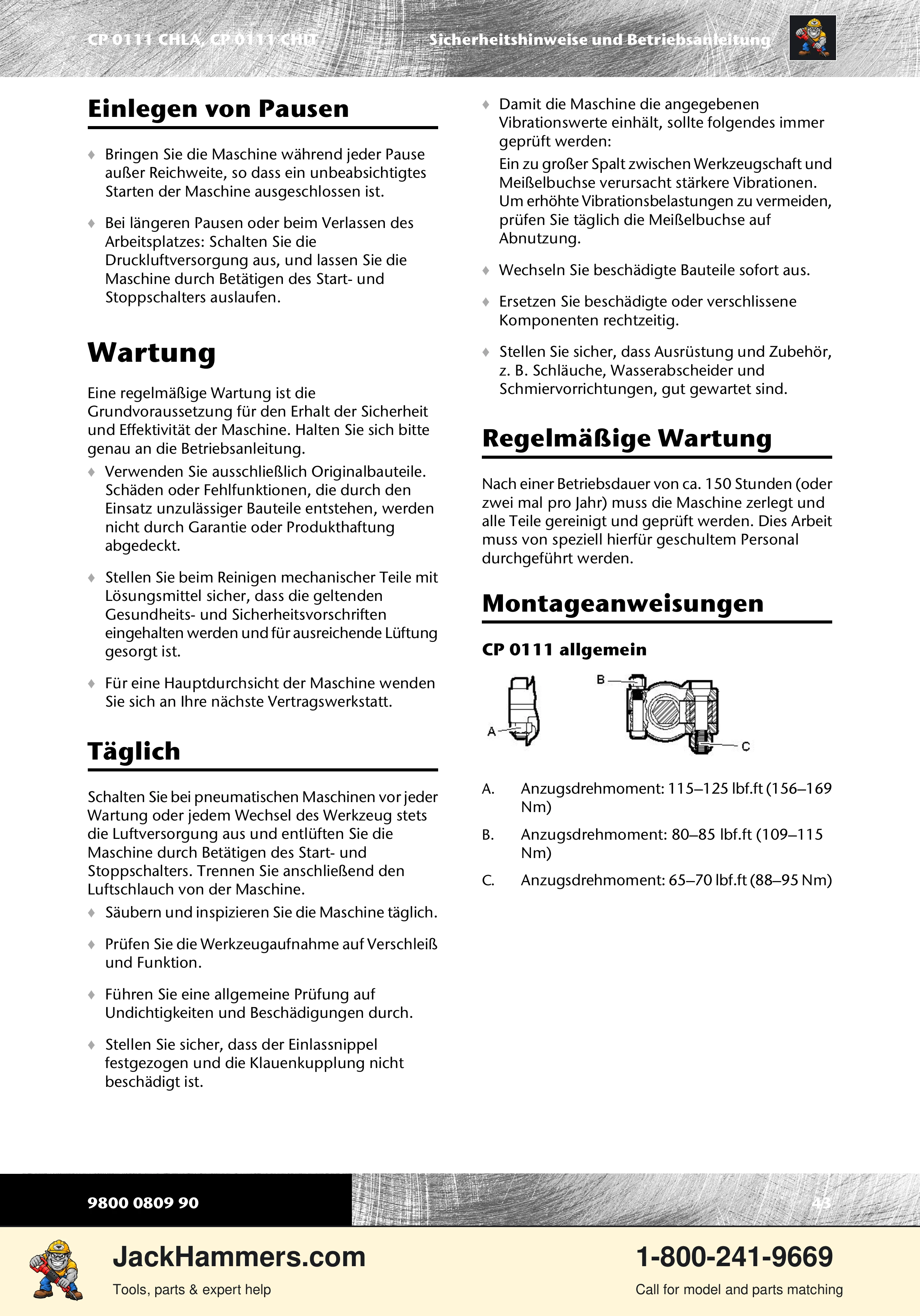 Chicago Pneumatic 0111 PDF page 43 of 176