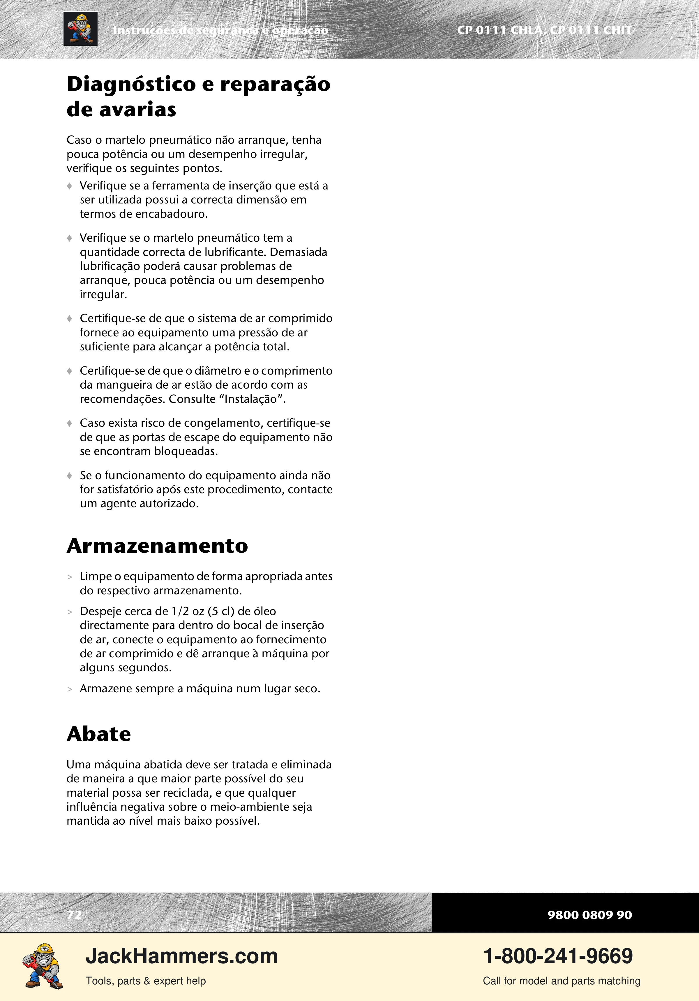 Chicago Pneumatic 0111 PDF page 72 of 176