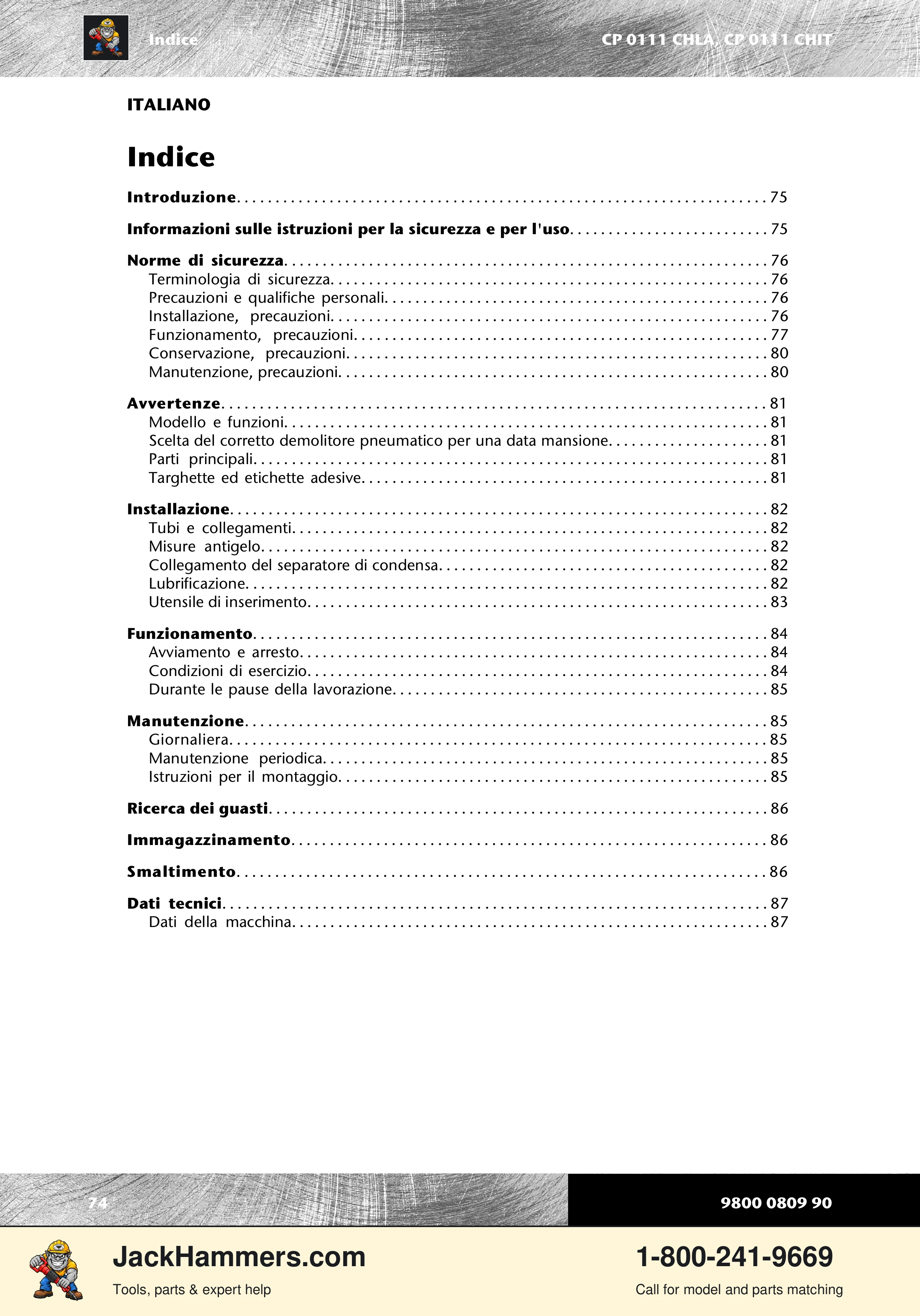 Chicago Pneumatic 0111 PDF page 74 of 176