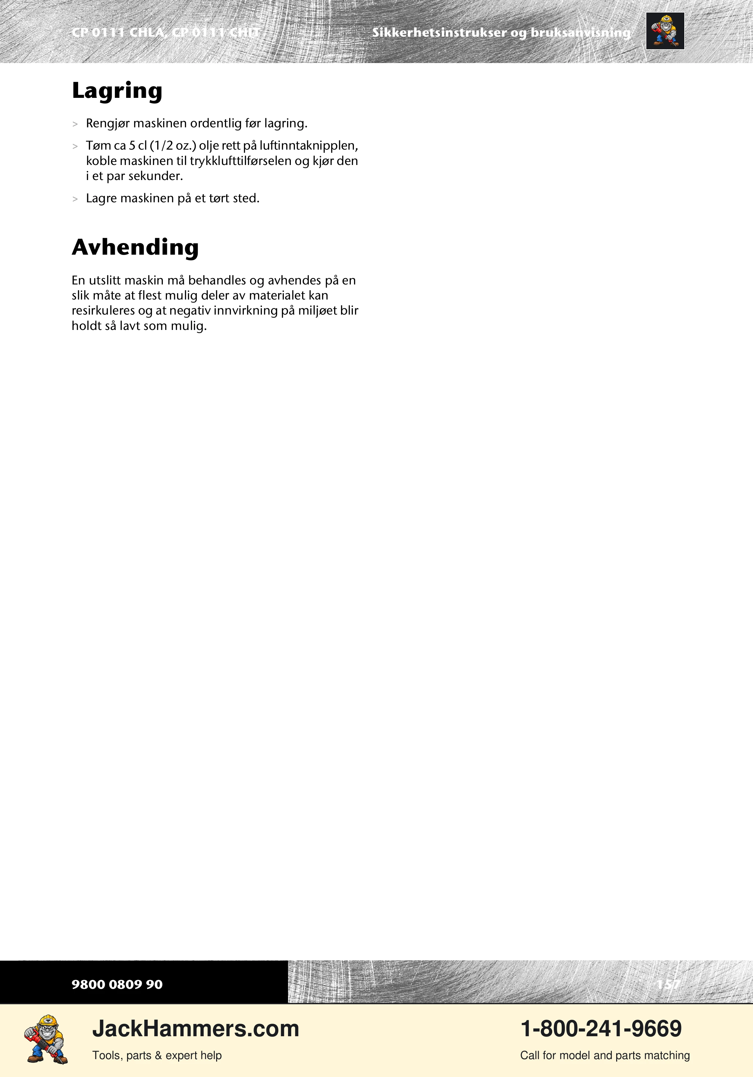 Chicago Pneumatic 0111 PDF page 157 of 176