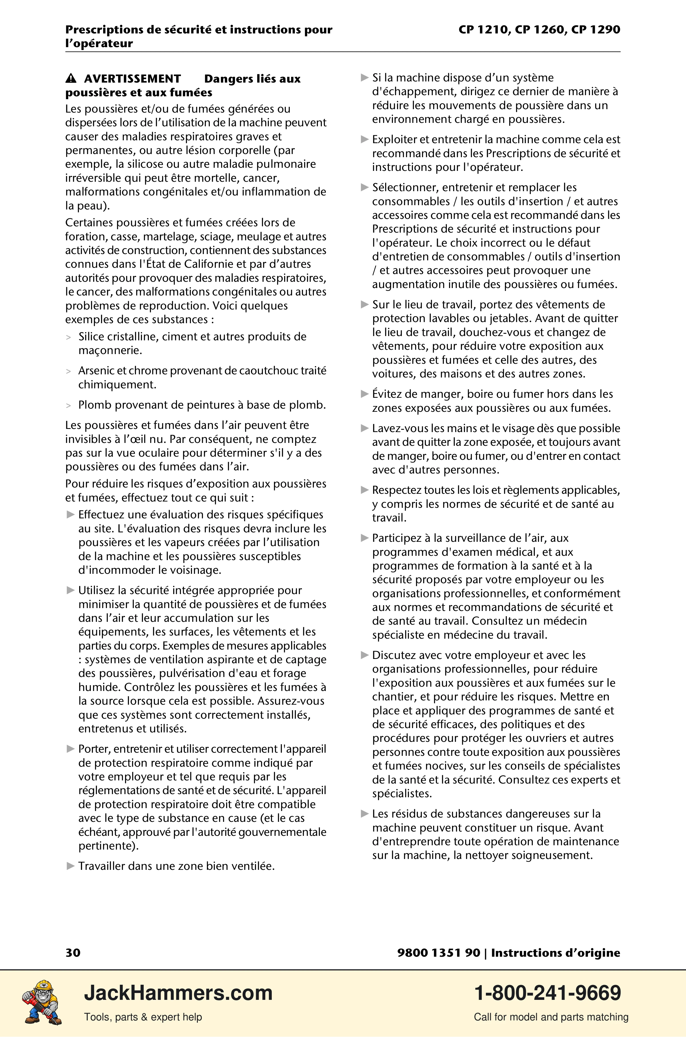 Chicago Pneumatic 1210 / 1260 / 1290 PDF page 30 of 268