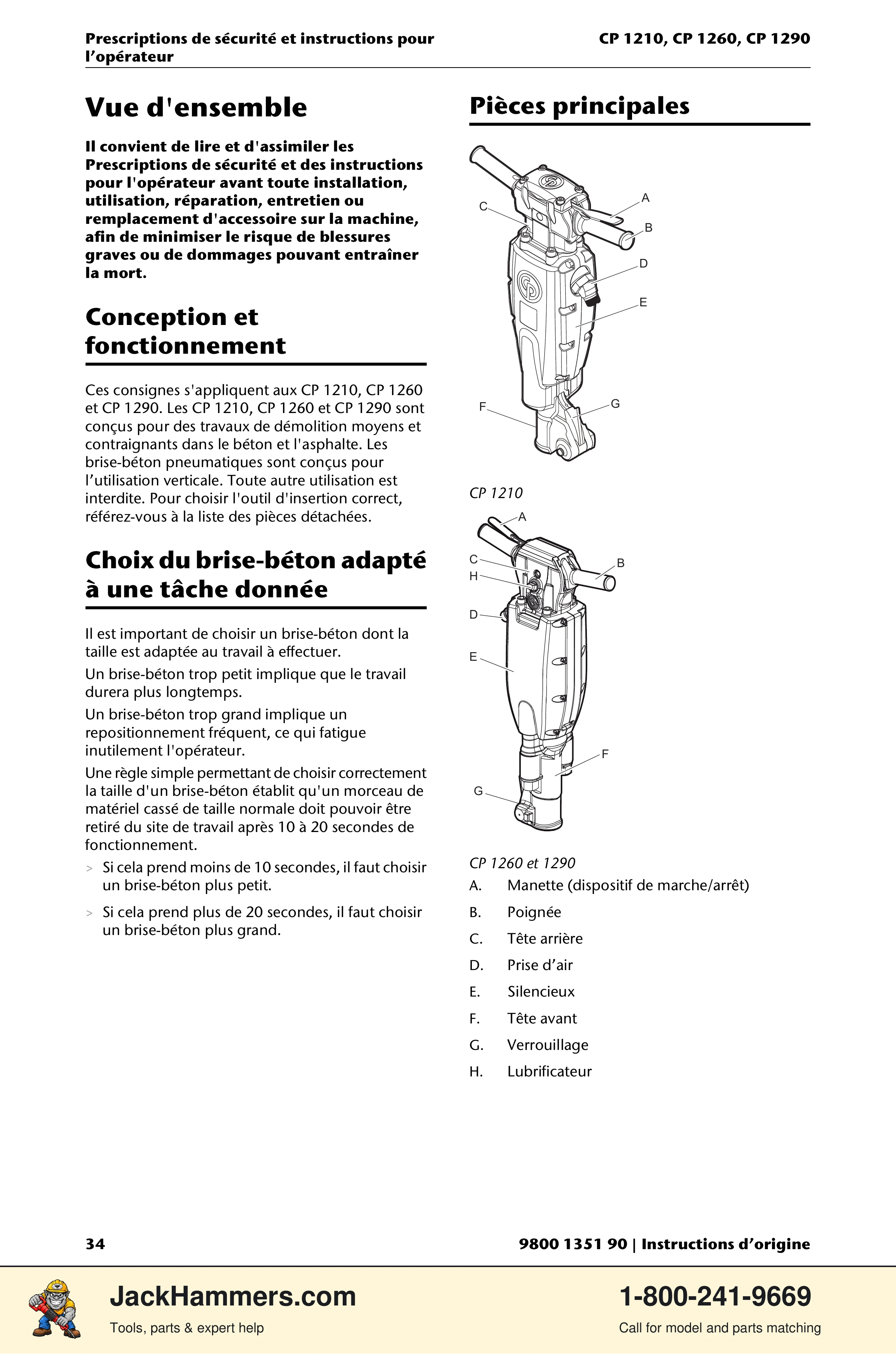 Chicago Pneumatic 1210 / 1260 / 1290 PDF page 34 of 268