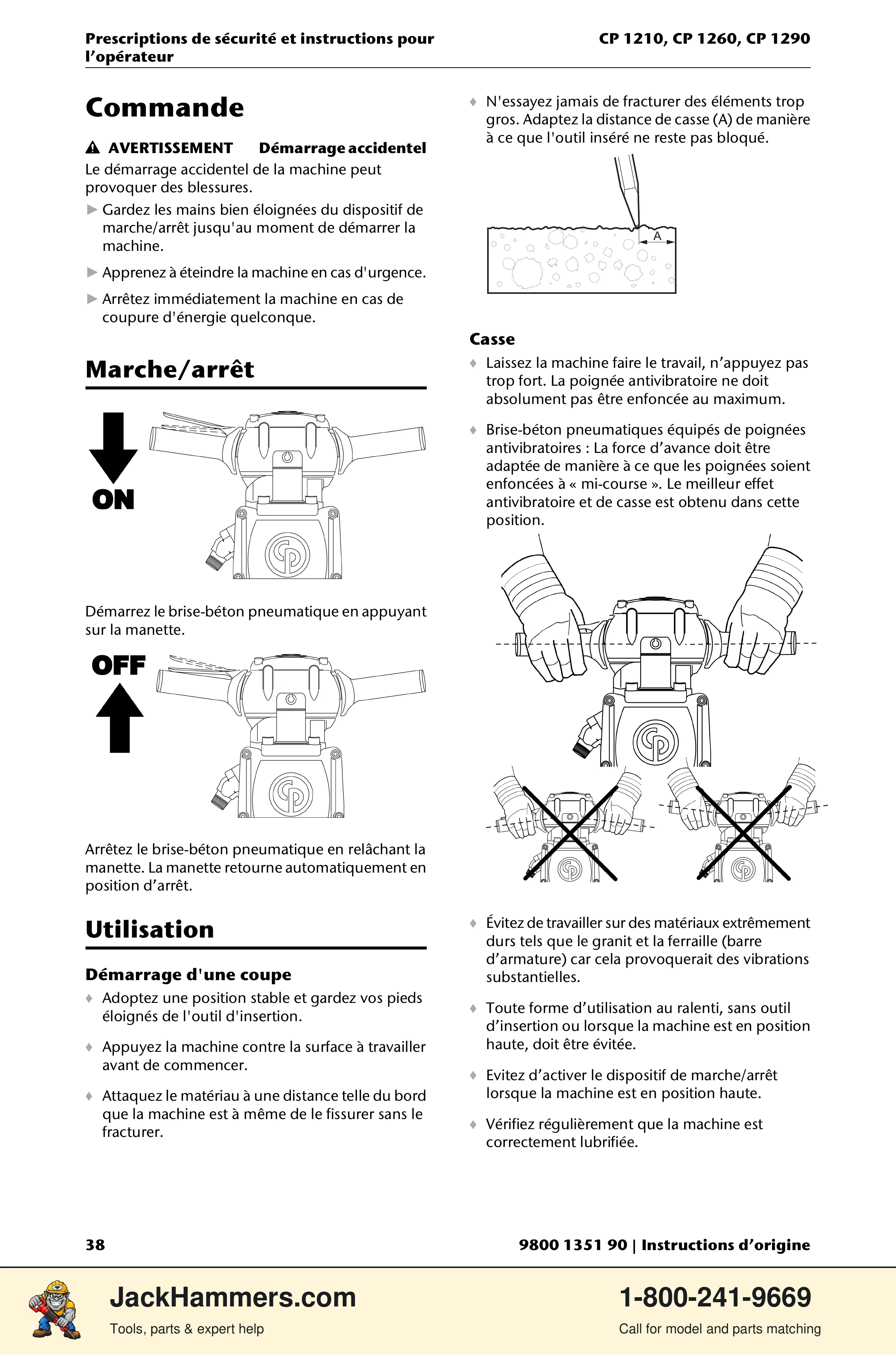 Chicago Pneumatic 1210 / 1260 / 1290 PDF page 38 of 268