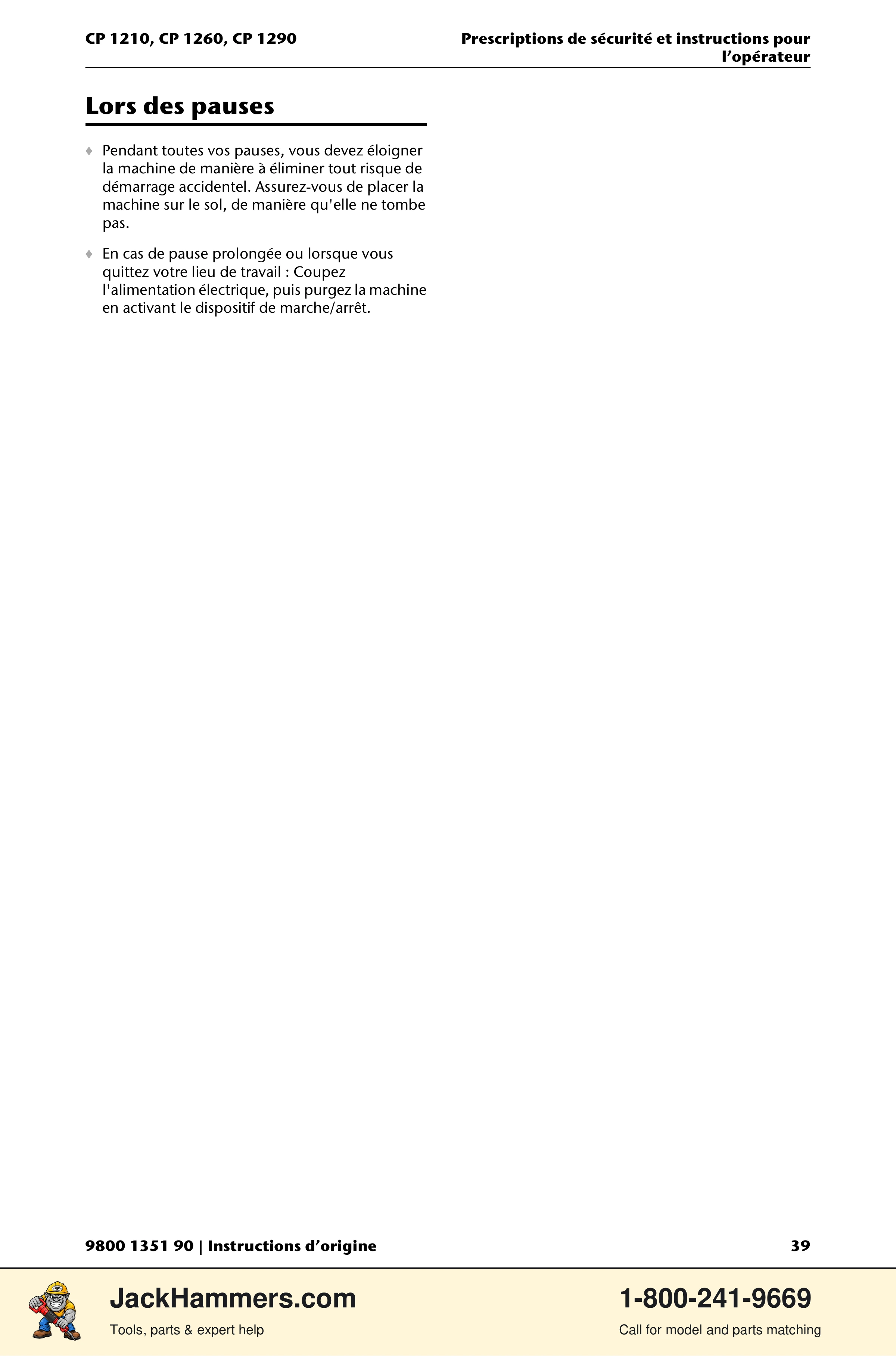 Chicago Pneumatic 1210 / 1260 / 1290 PDF page 39 of 268