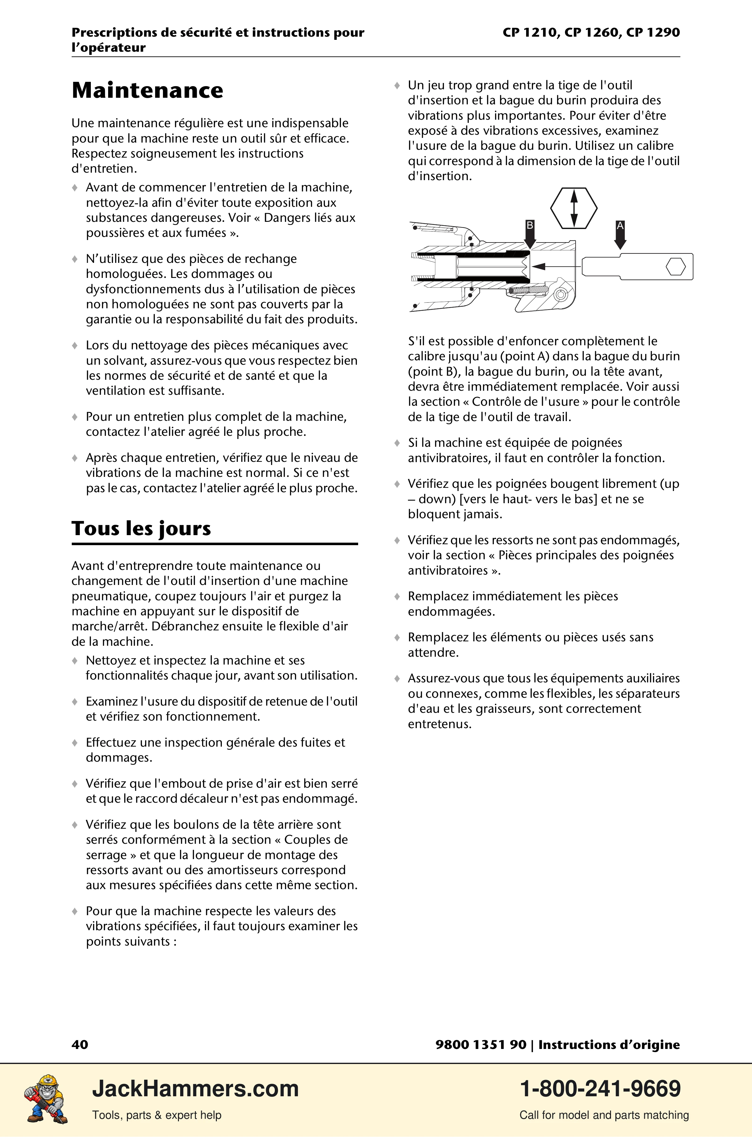 Chicago Pneumatic 1210 / 1260 / 1290 PDF page 40 of 268