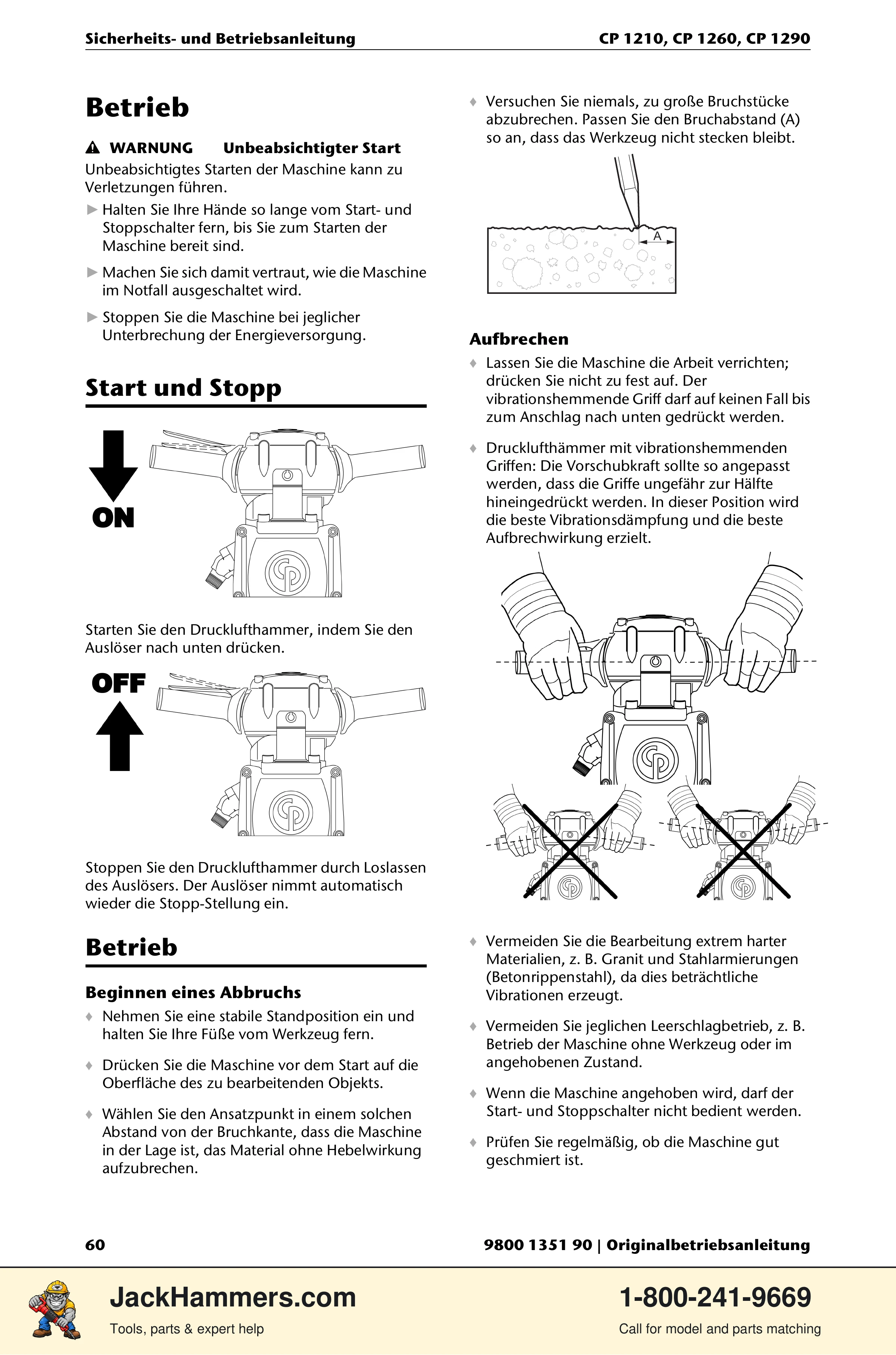 Chicago Pneumatic 1210 / 1260 / 1290 PDF page 60 of 268