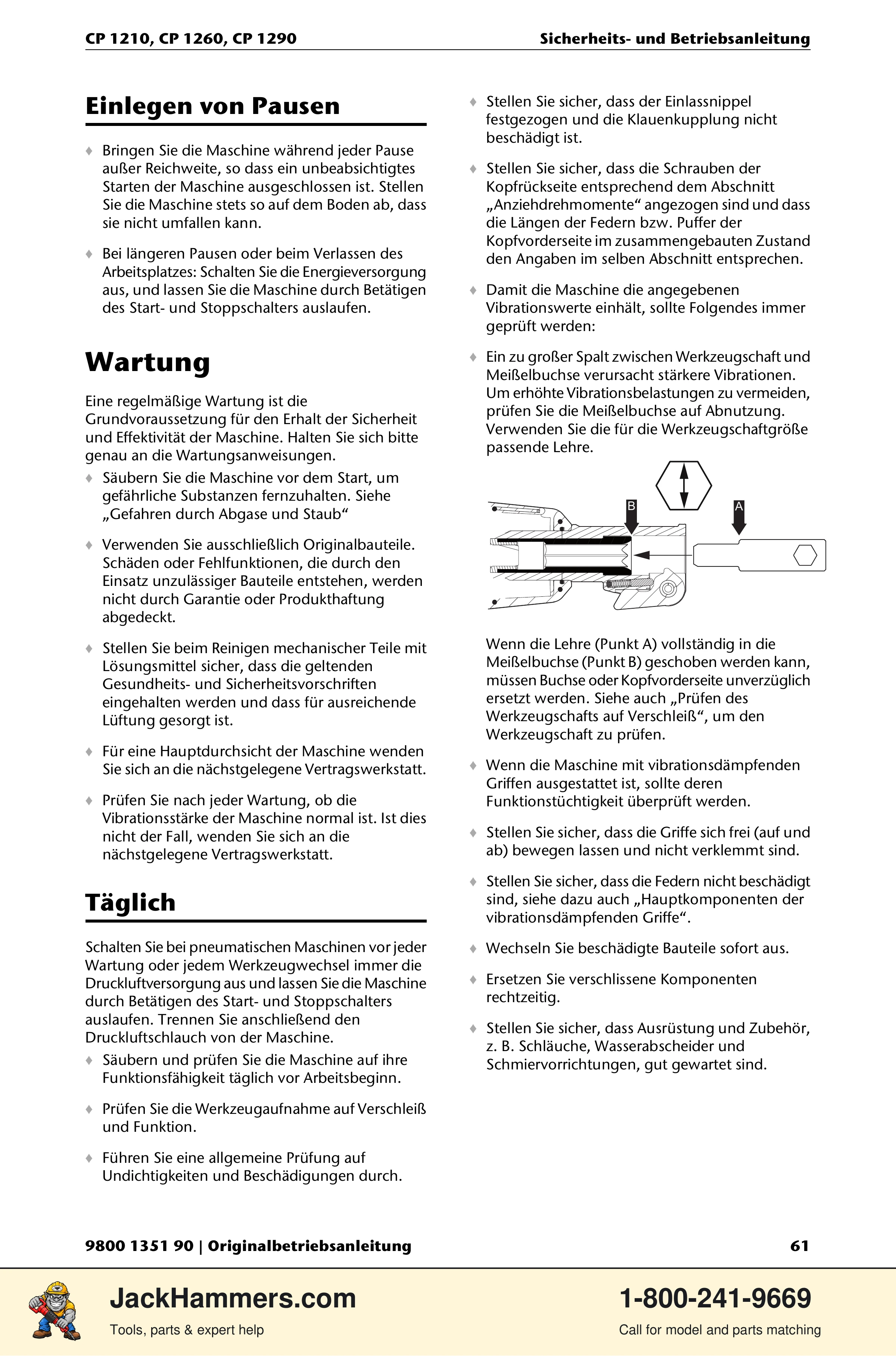 Chicago Pneumatic 1210 / 1260 / 1290 PDF page 61 of 268