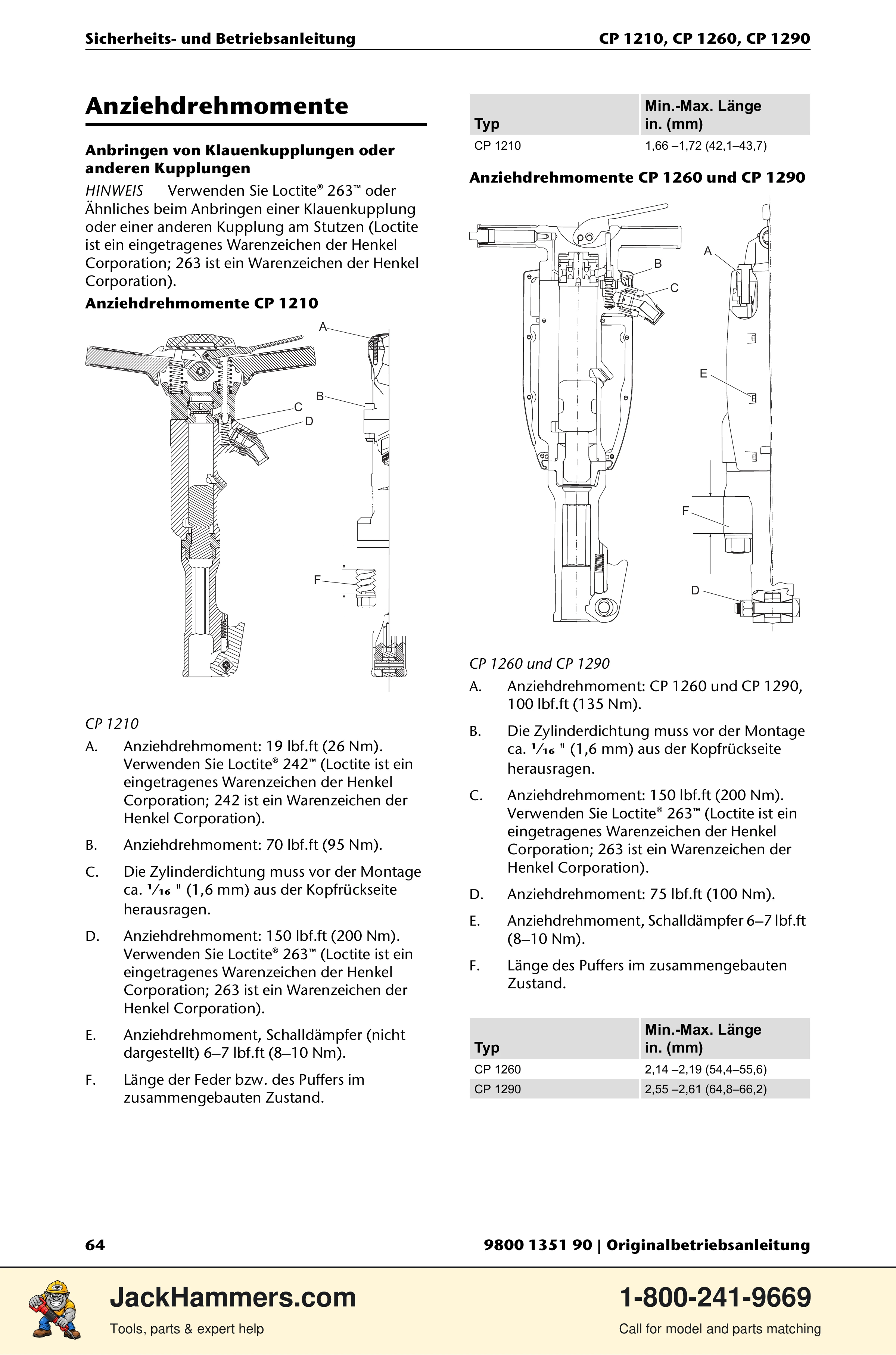 Chicago Pneumatic 1210 / 1260 / 1290 PDF page 64 of 268