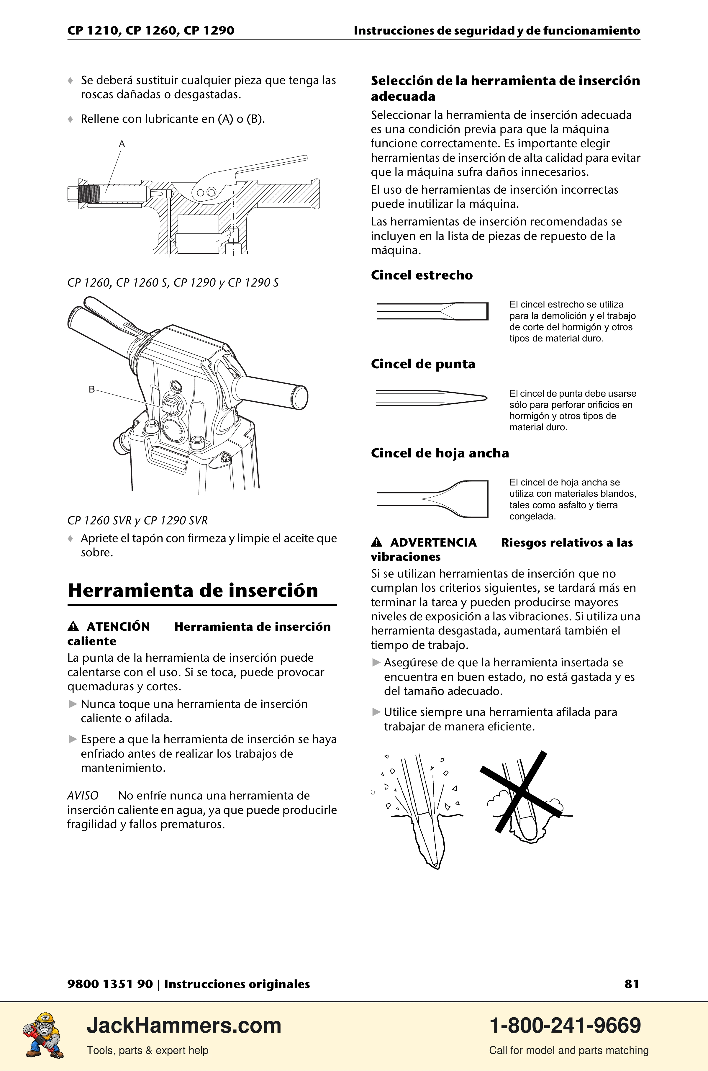 Chicago Pneumatic 1210 / 1260 / 1290 PDF page 81 of 268