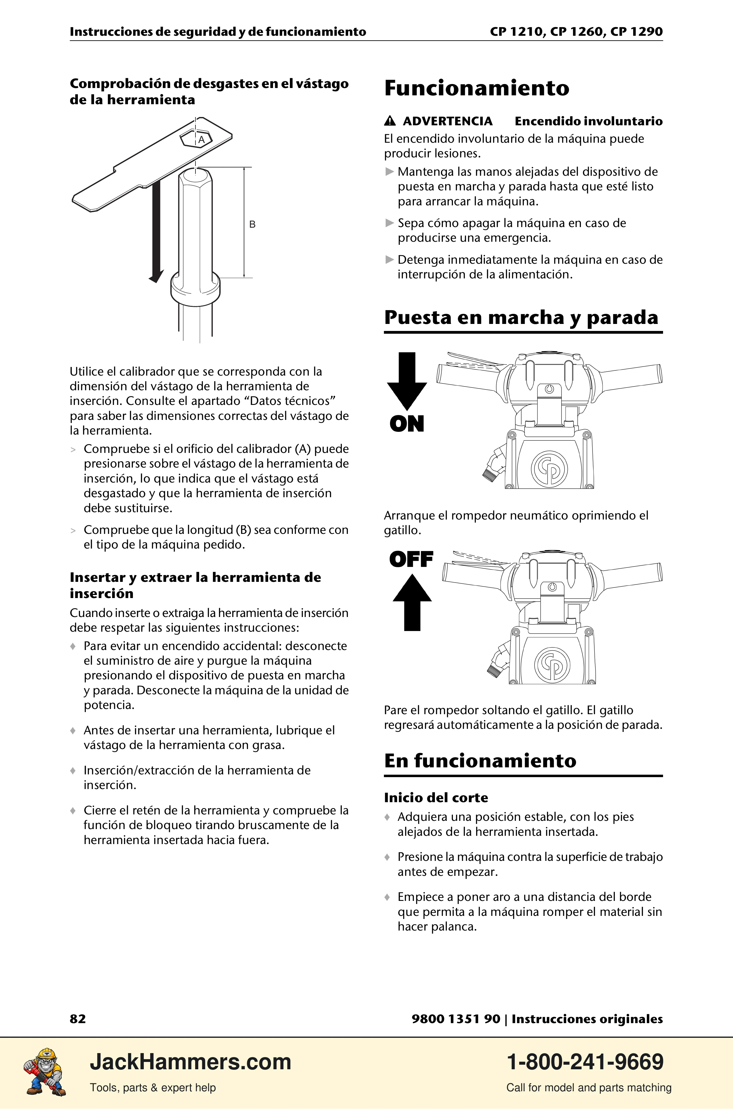 Chicago Pneumatic 1210 / 1260 / 1290 PDF page 82 of 268