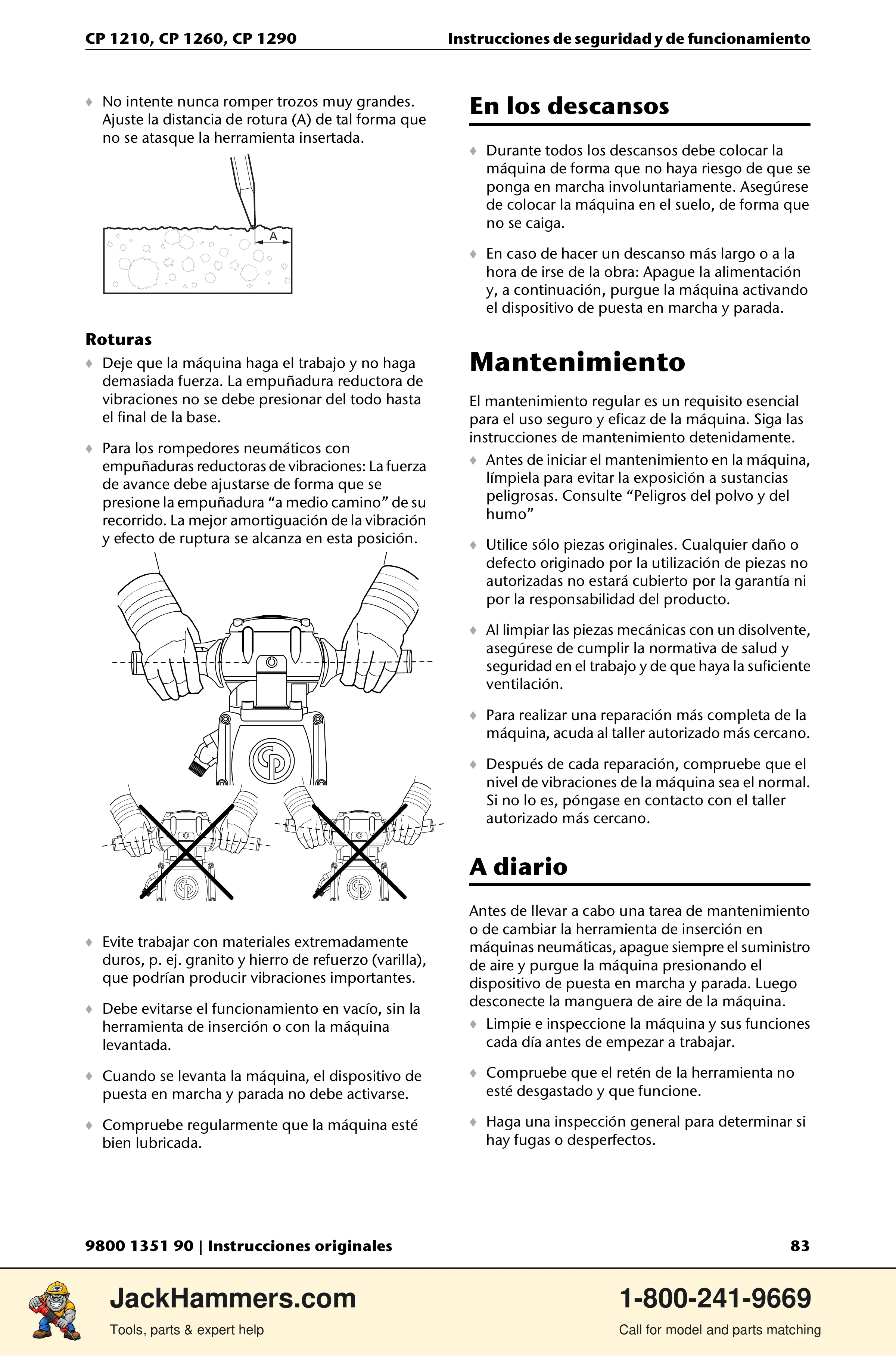 Chicago Pneumatic 1210 / 1260 / 1290 PDF page 83 of 268
