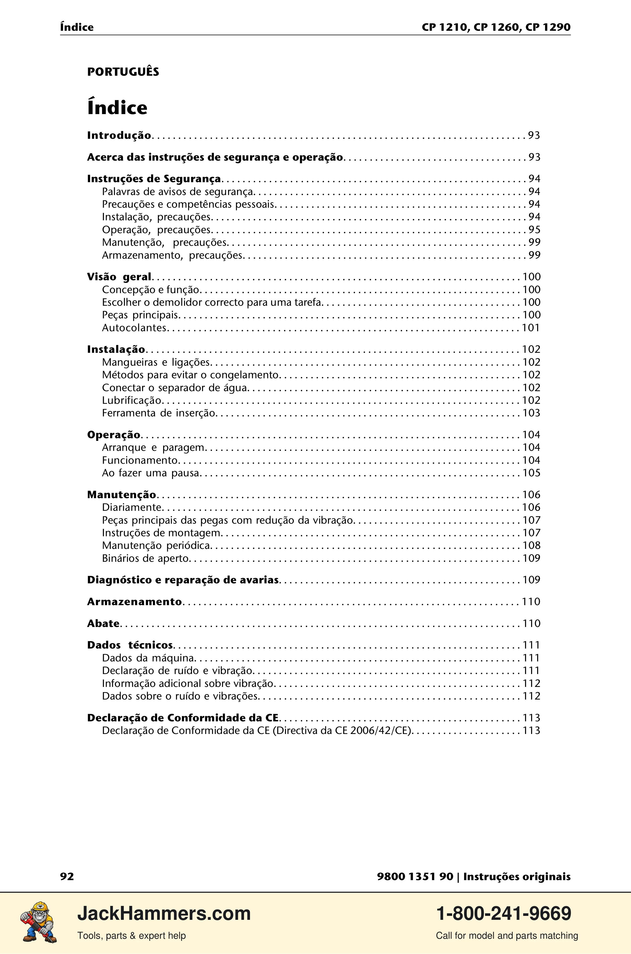 Chicago Pneumatic 1210 / 1260 / 1290 PDF page 92 of 268