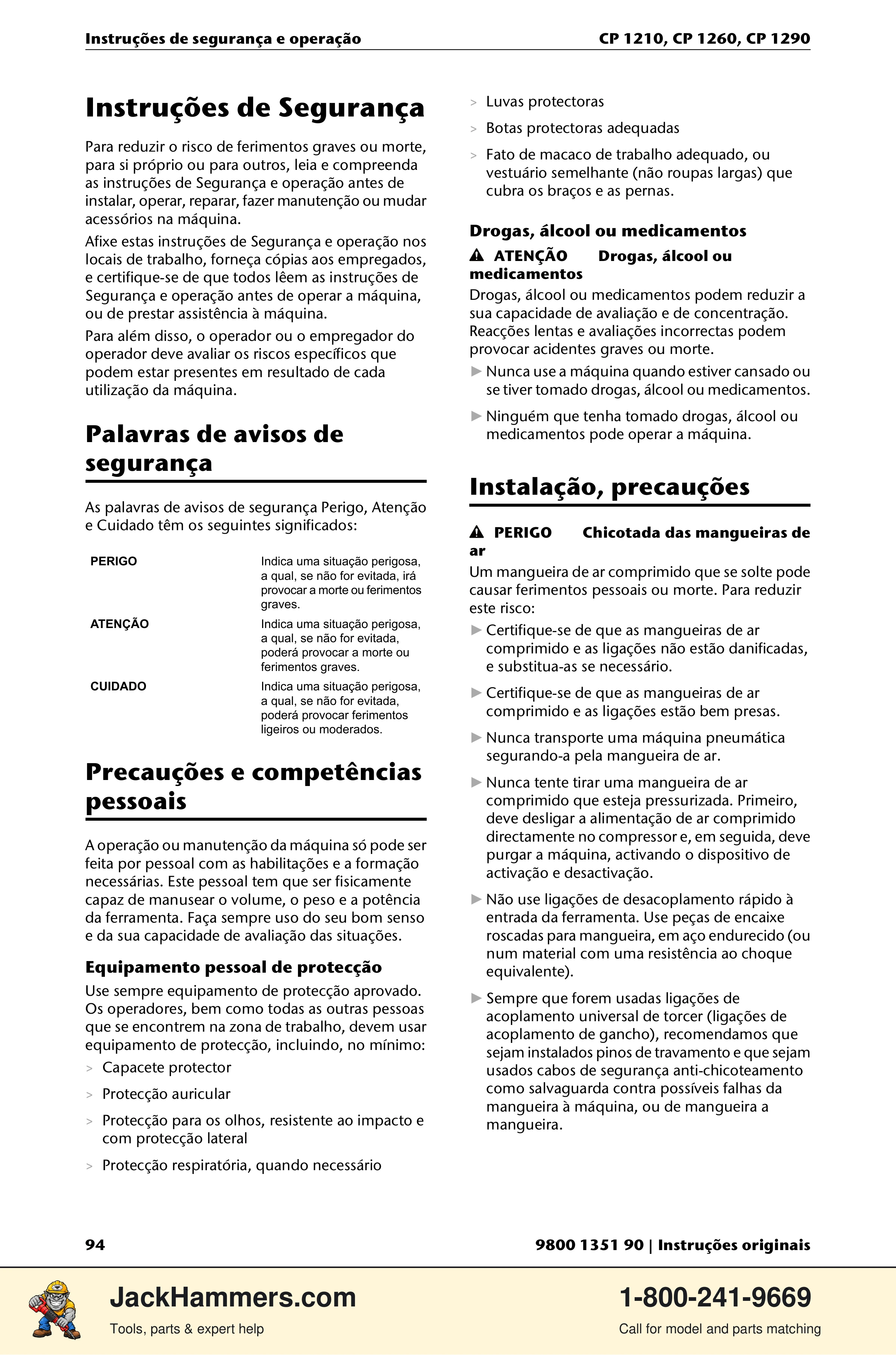 Chicago Pneumatic 1210 / 1260 / 1290 PDF page 94 of 268