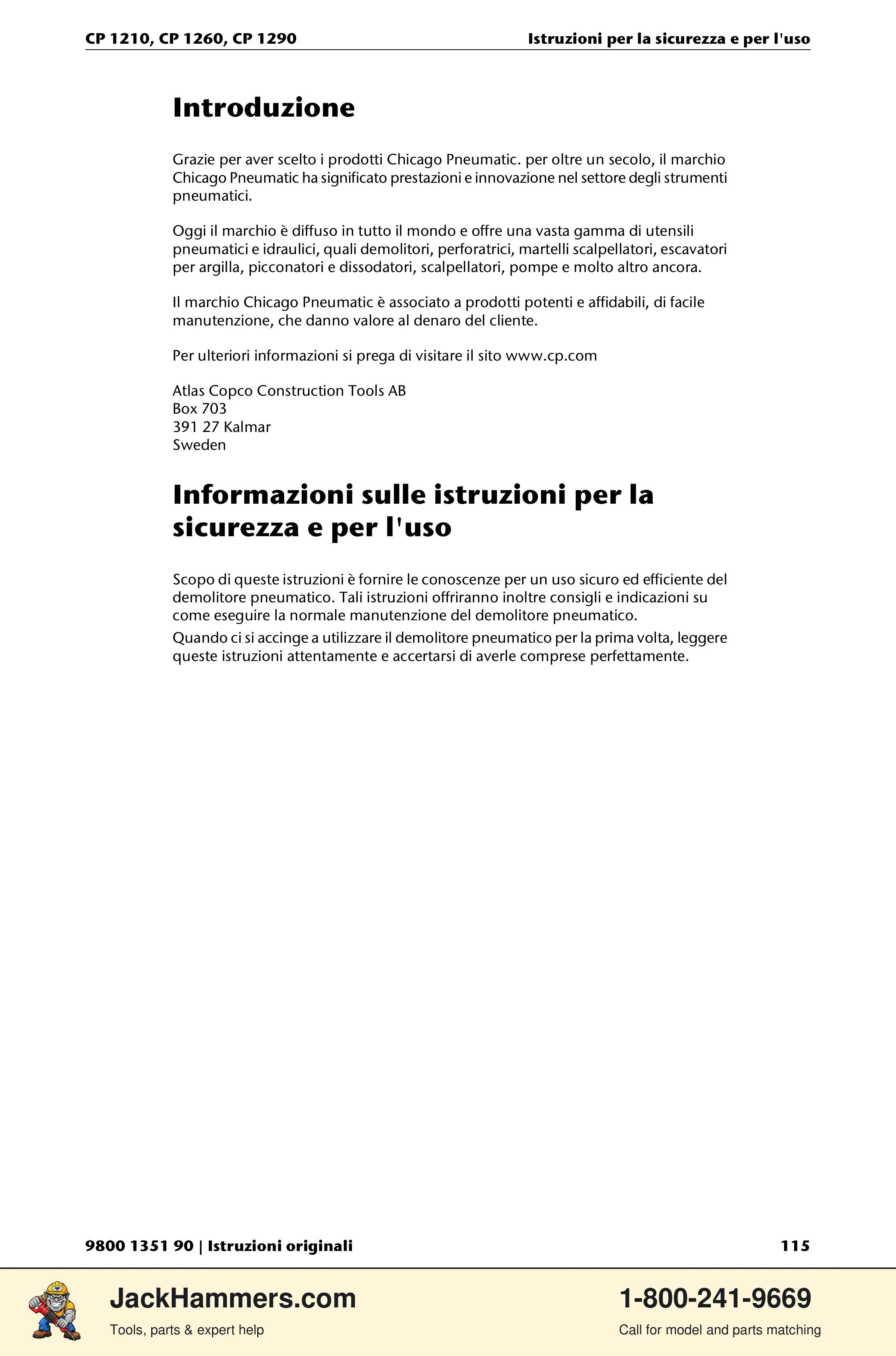 Chicago Pneumatic 1210 / 1260 / 1290 PDF page 115 of 268