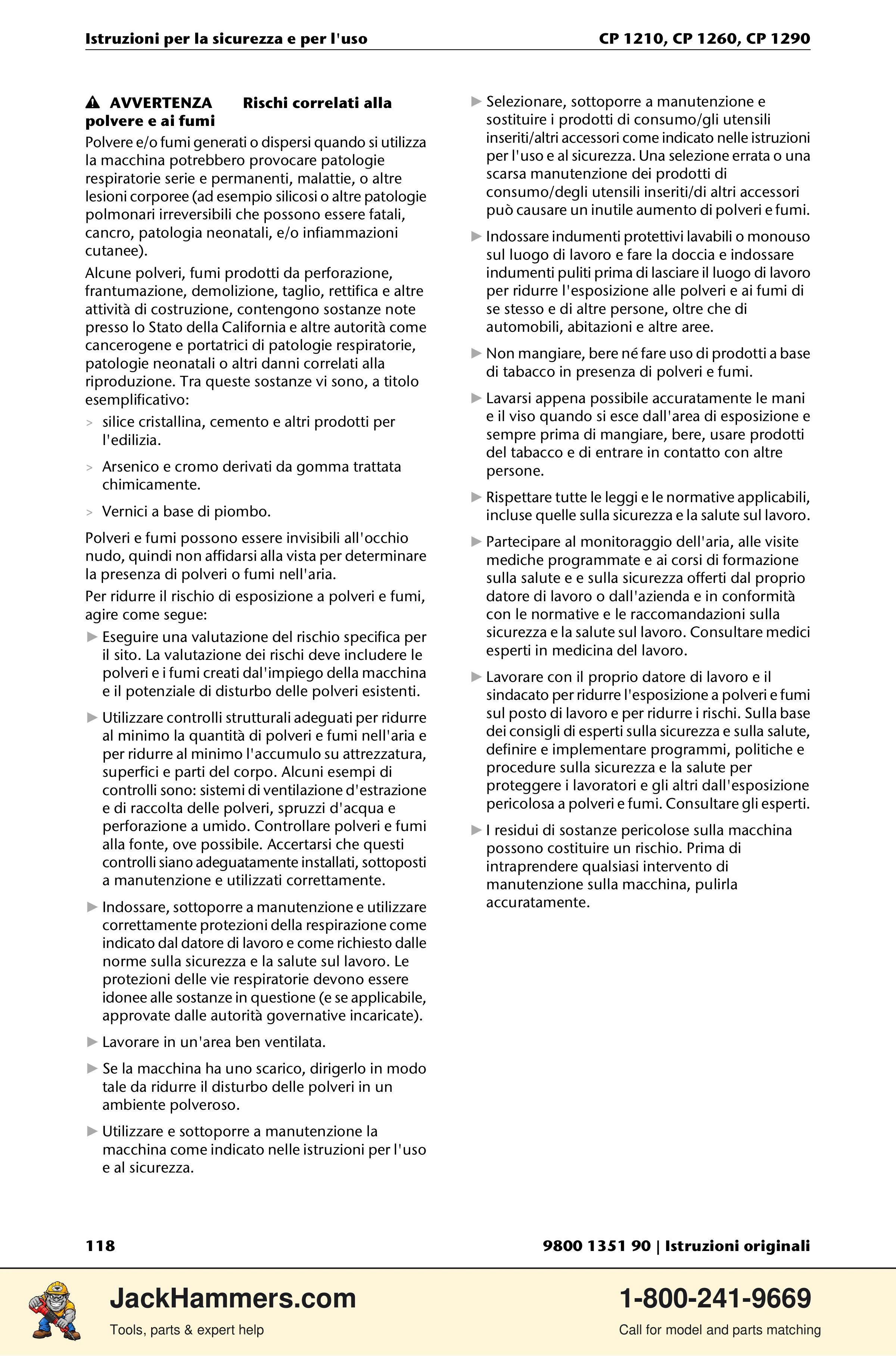 Chicago Pneumatic 1210 / 1260 / 1290 PDF page 118 of 268