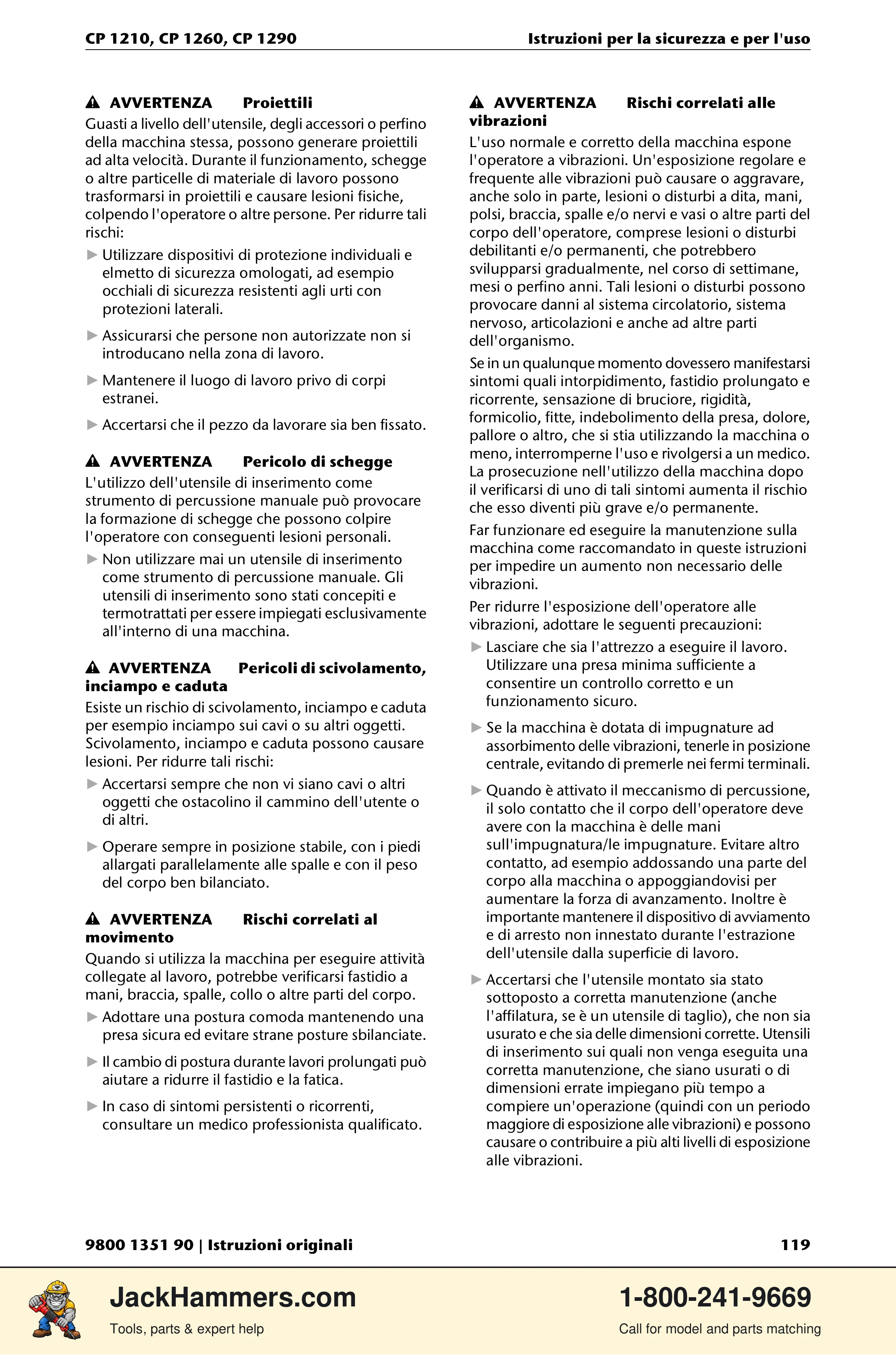 Chicago Pneumatic 1210 / 1260 / 1290 PDF page 119 of 268