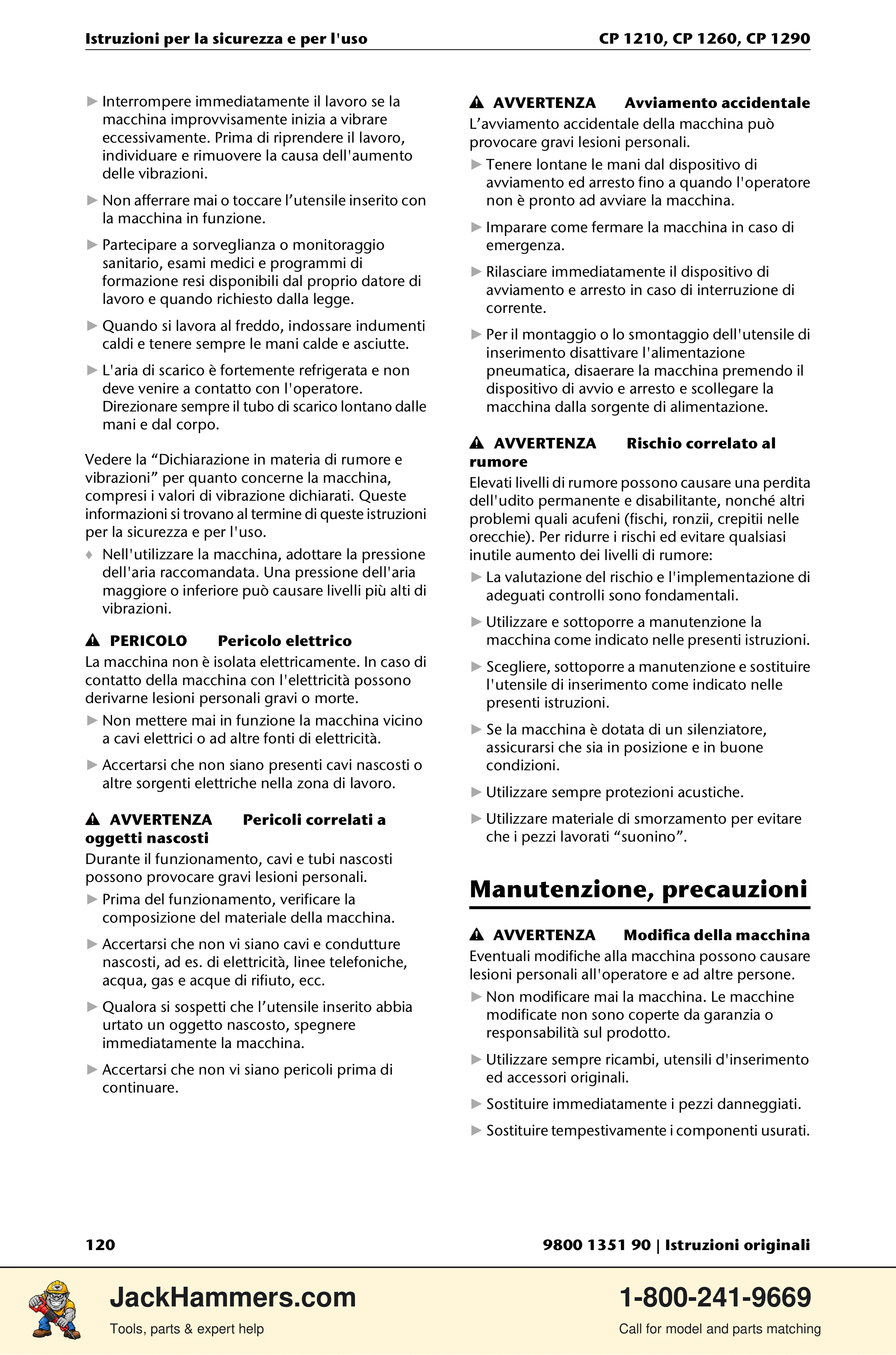 Chicago Pneumatic 1210 / 1260 / 1290 PDF page 120 of 268