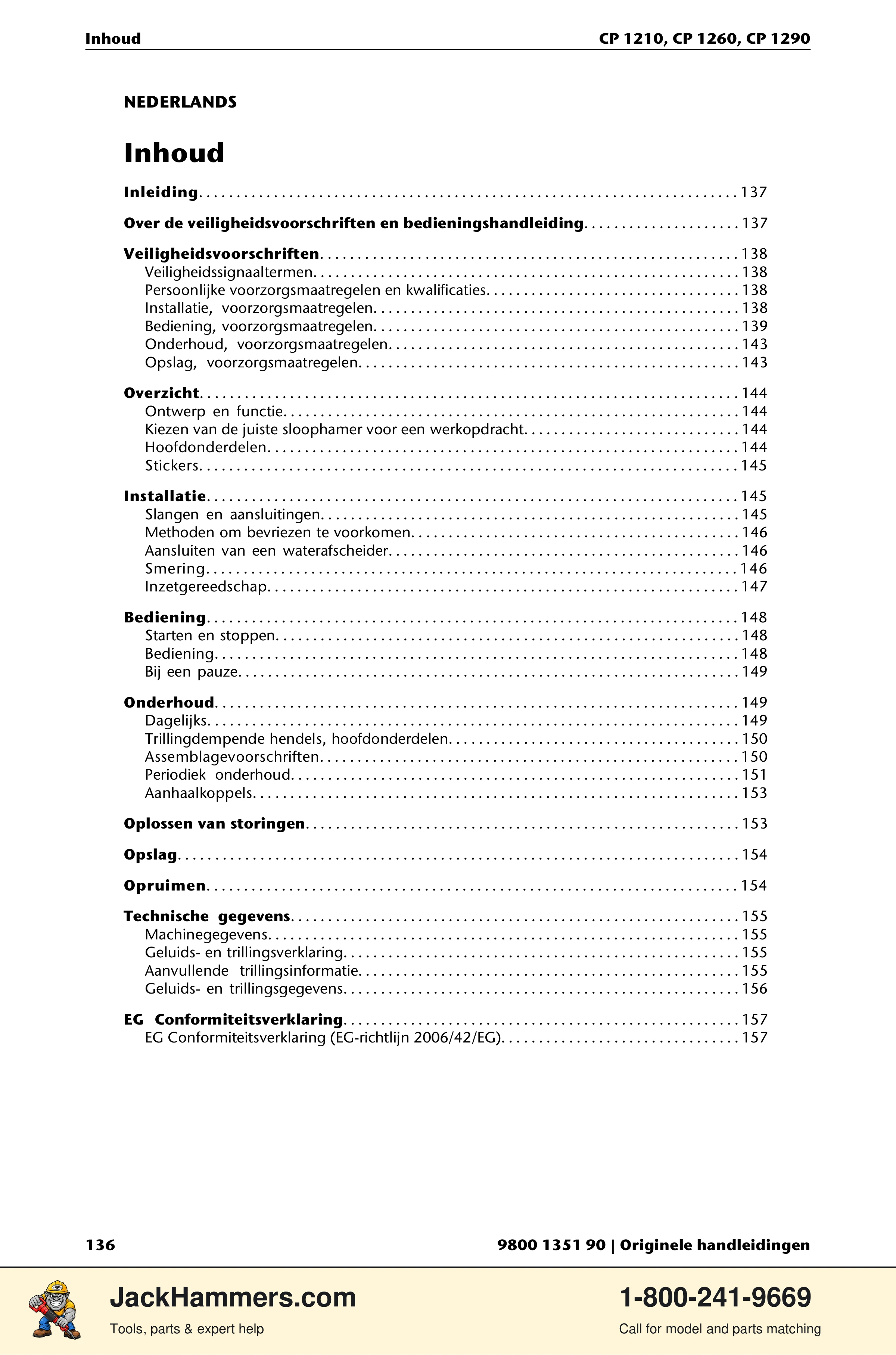 Chicago Pneumatic 1210 / 1260 / 1290 PDF page 136 of 268