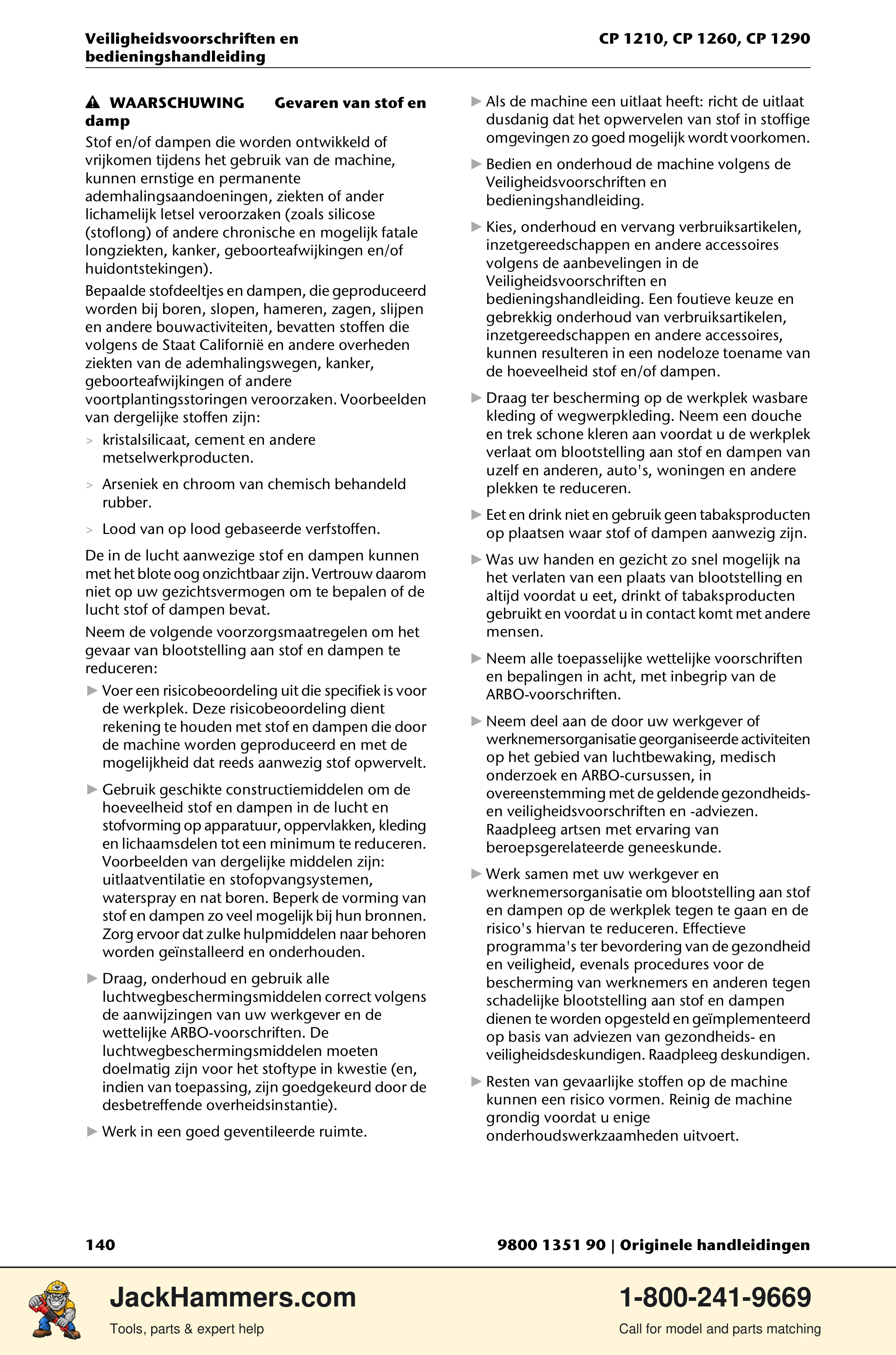 Chicago Pneumatic 1210 / 1260 / 1290 PDF page 140 of 268