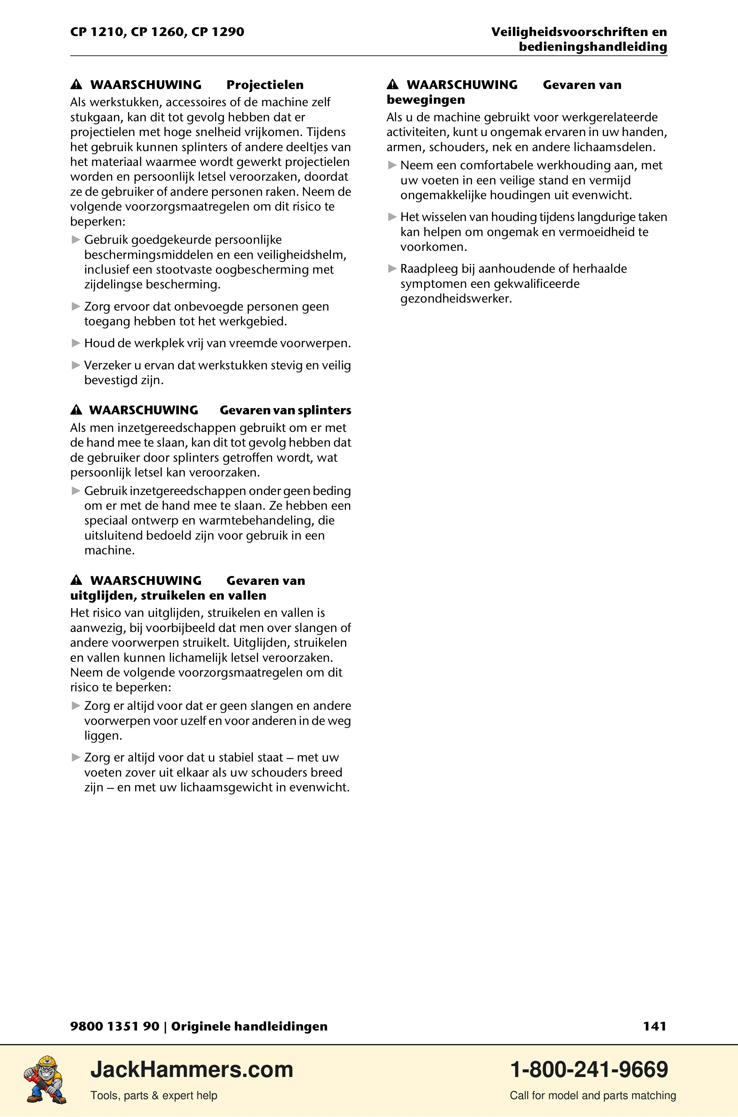 Chicago Pneumatic 1210 / 1260 / 1290 PDF page 141 of 268