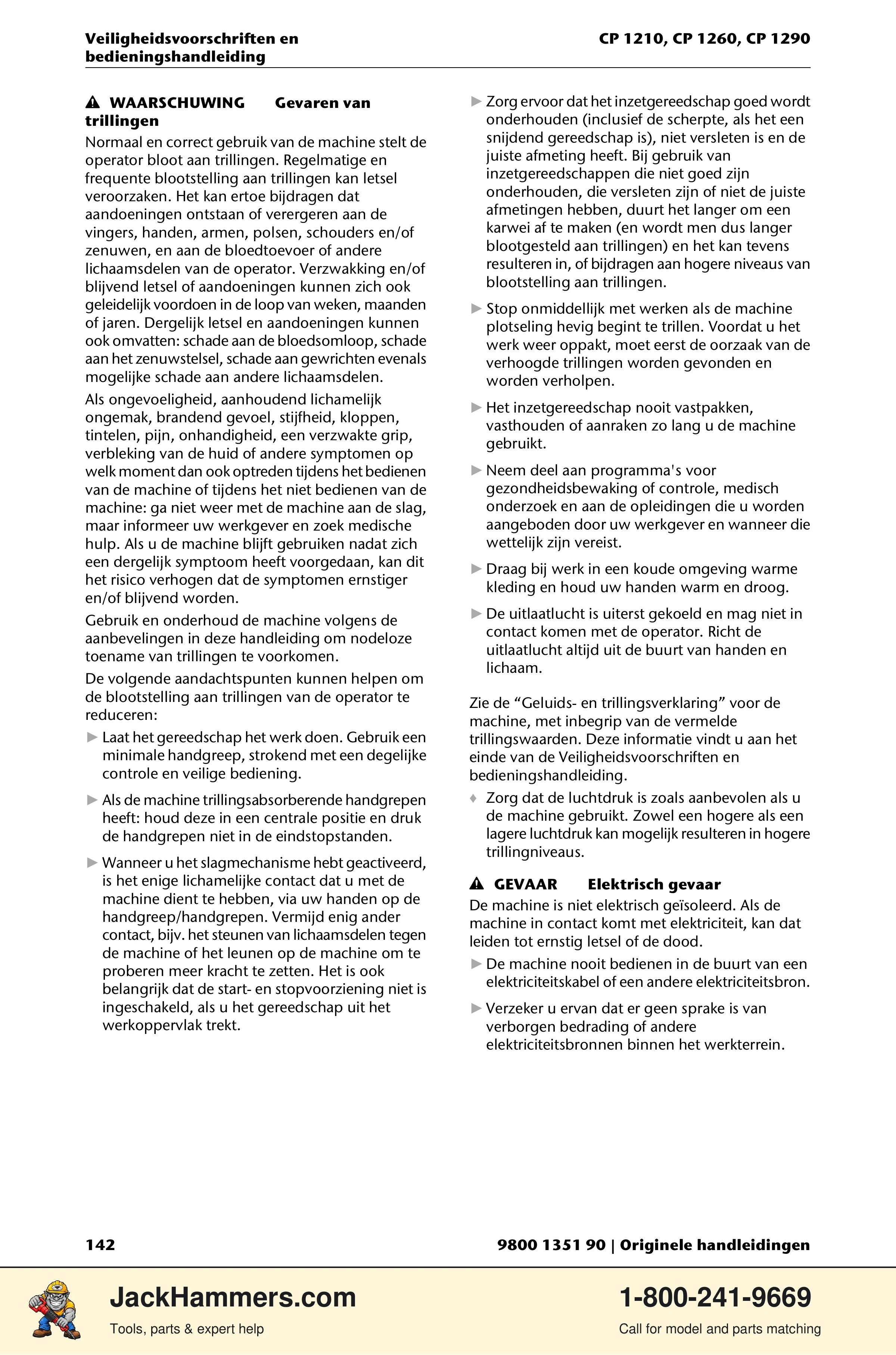 Chicago Pneumatic 1210 / 1260 / 1290 PDF page 142 of 268
