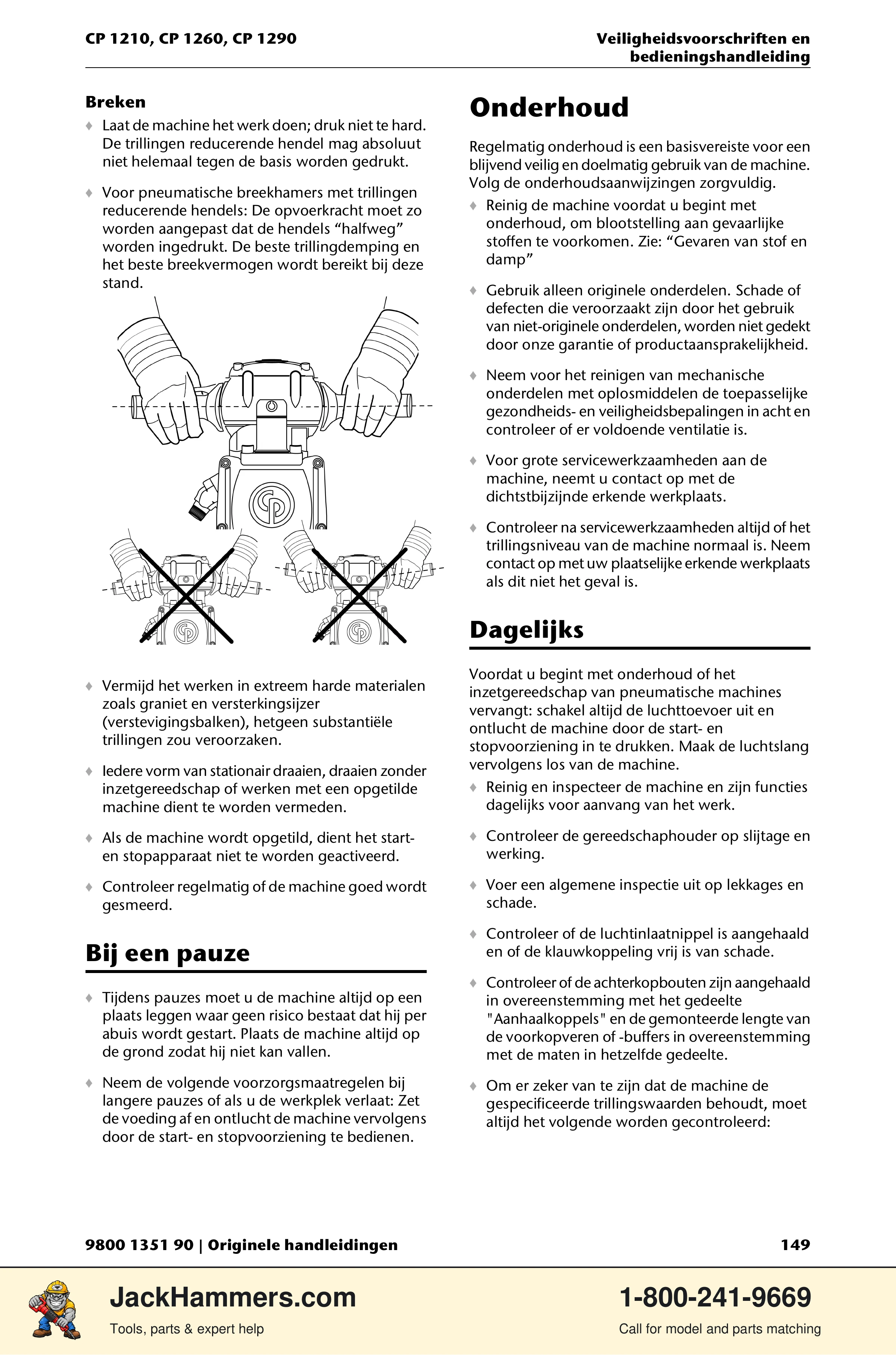 Chicago Pneumatic 1210 / 1260 / 1290 PDF page 149 of 268