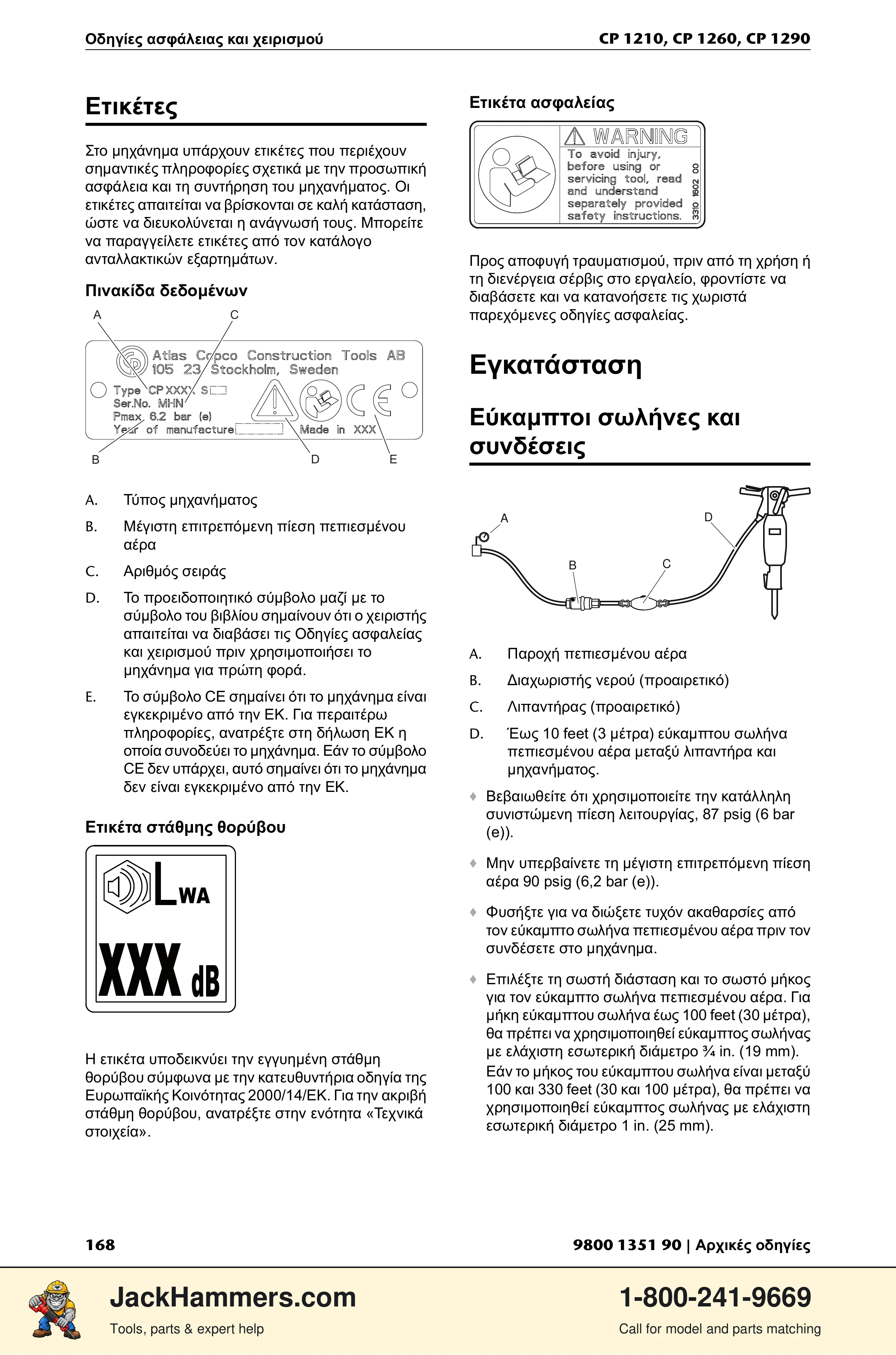 Chicago Pneumatic 1210 / 1260 / 1290 PDF page 168 of 268