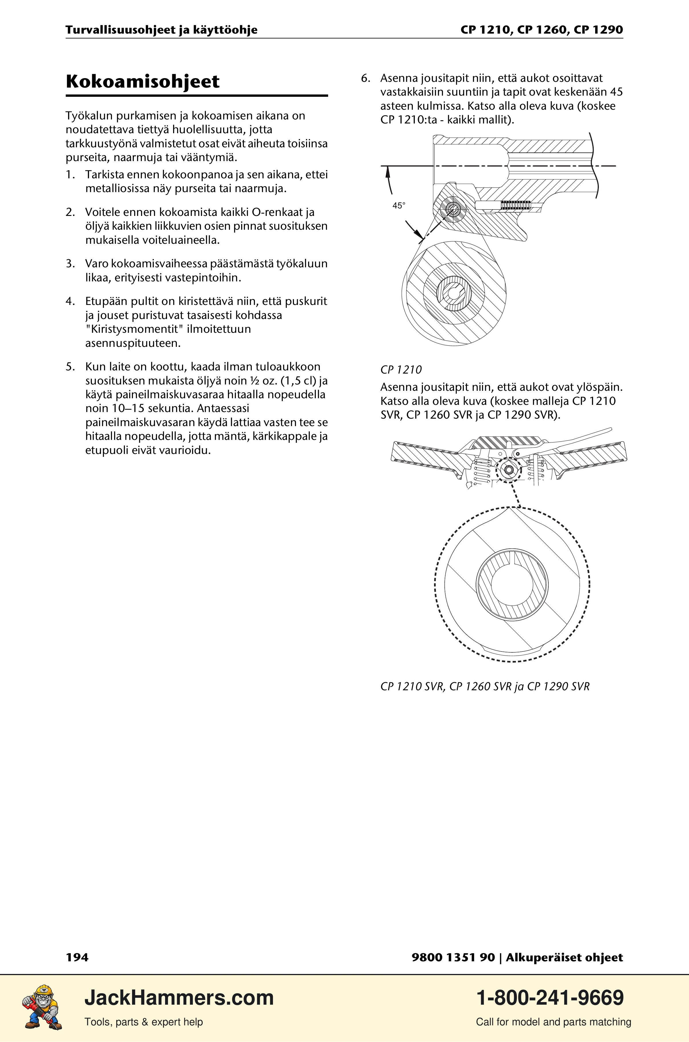 Chicago Pneumatic 1210 / 1260 / 1290 PDF page 194 of 268