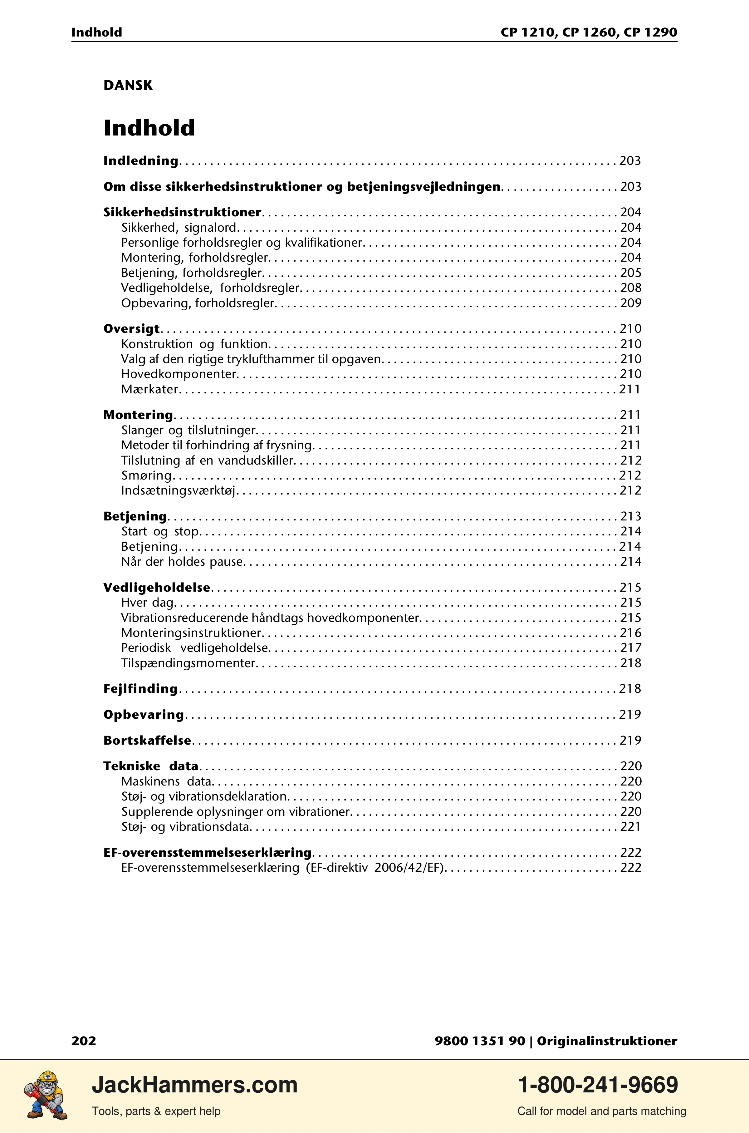 Chicago Pneumatic 1210 / 1260 / 1290 PDF page 202 of 268
