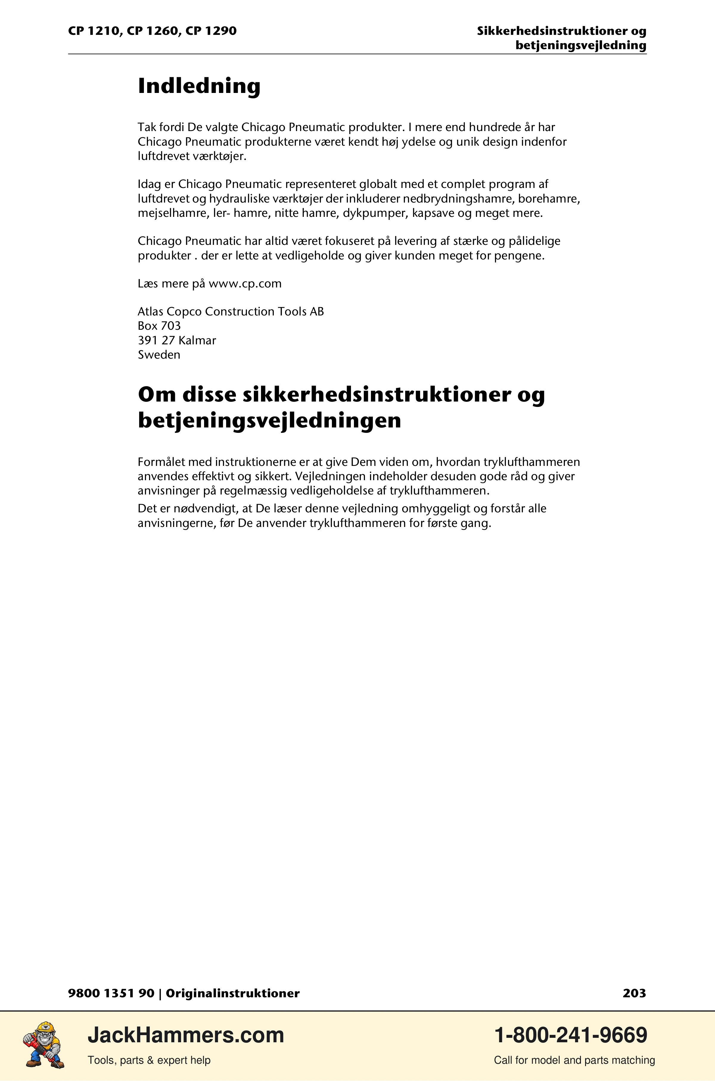 Chicago Pneumatic 1210 / 1260 / 1290 PDF page 203 of 268
