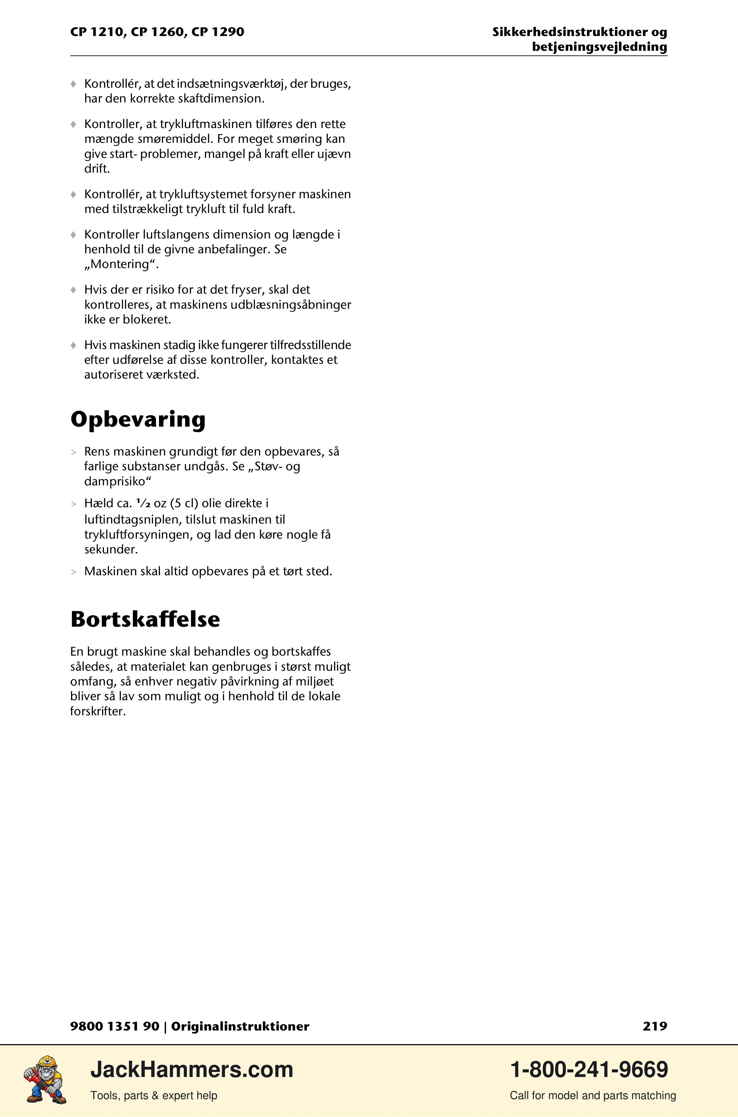 Chicago Pneumatic 1210 / 1260 / 1290 PDF page 219 of 268