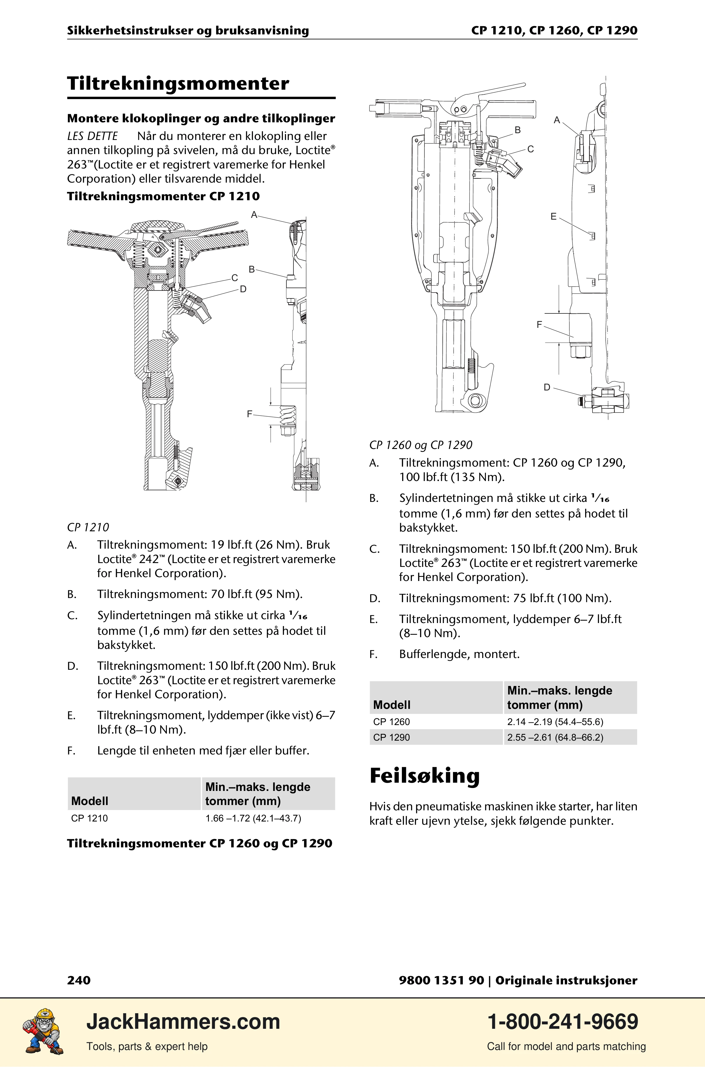Chicago Pneumatic 1210 / 1260 / 1290 PDF page 240 of 268