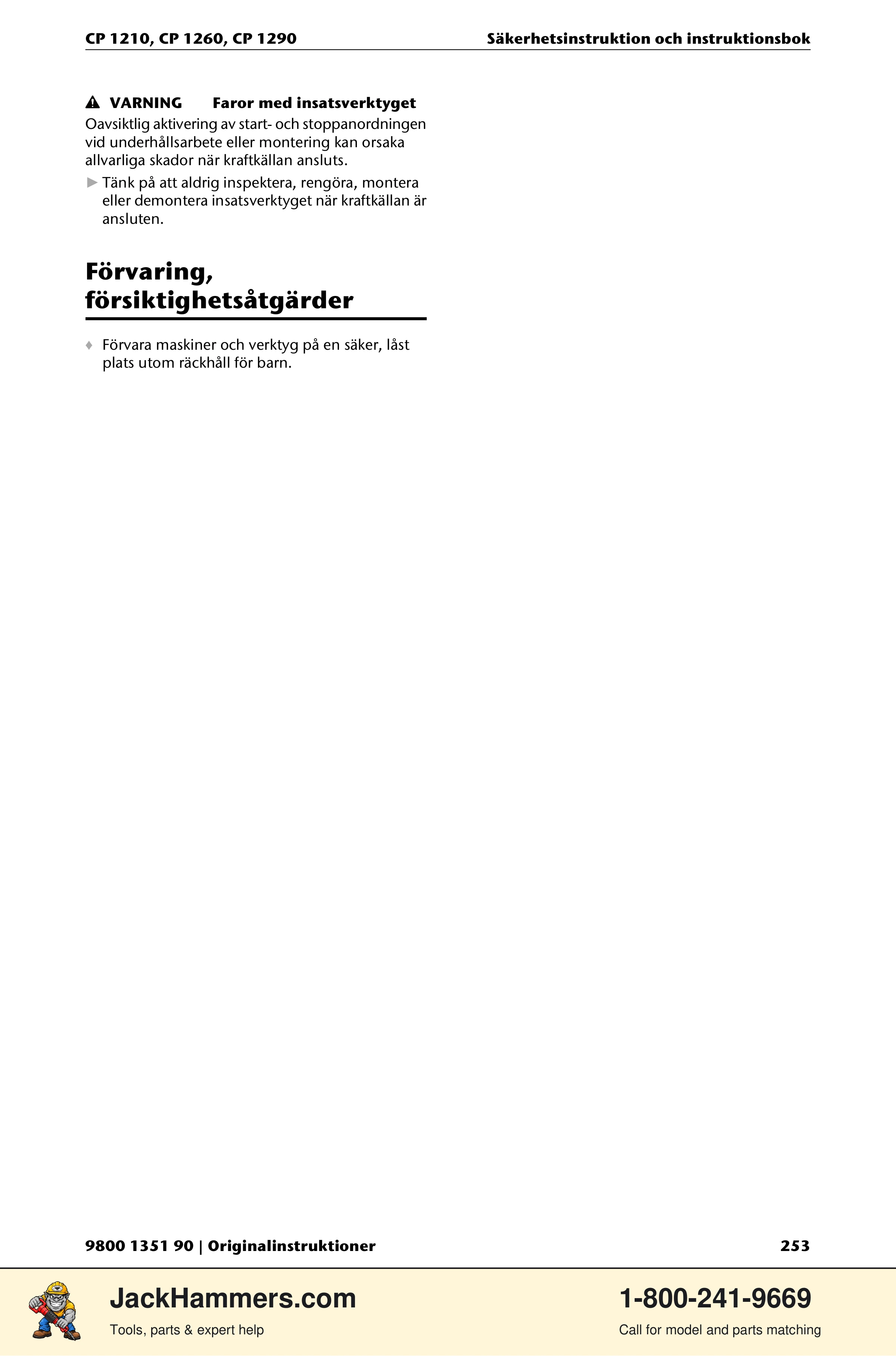 Chicago Pneumatic 1210 / 1260 / 1290 PDF page 253 of 268