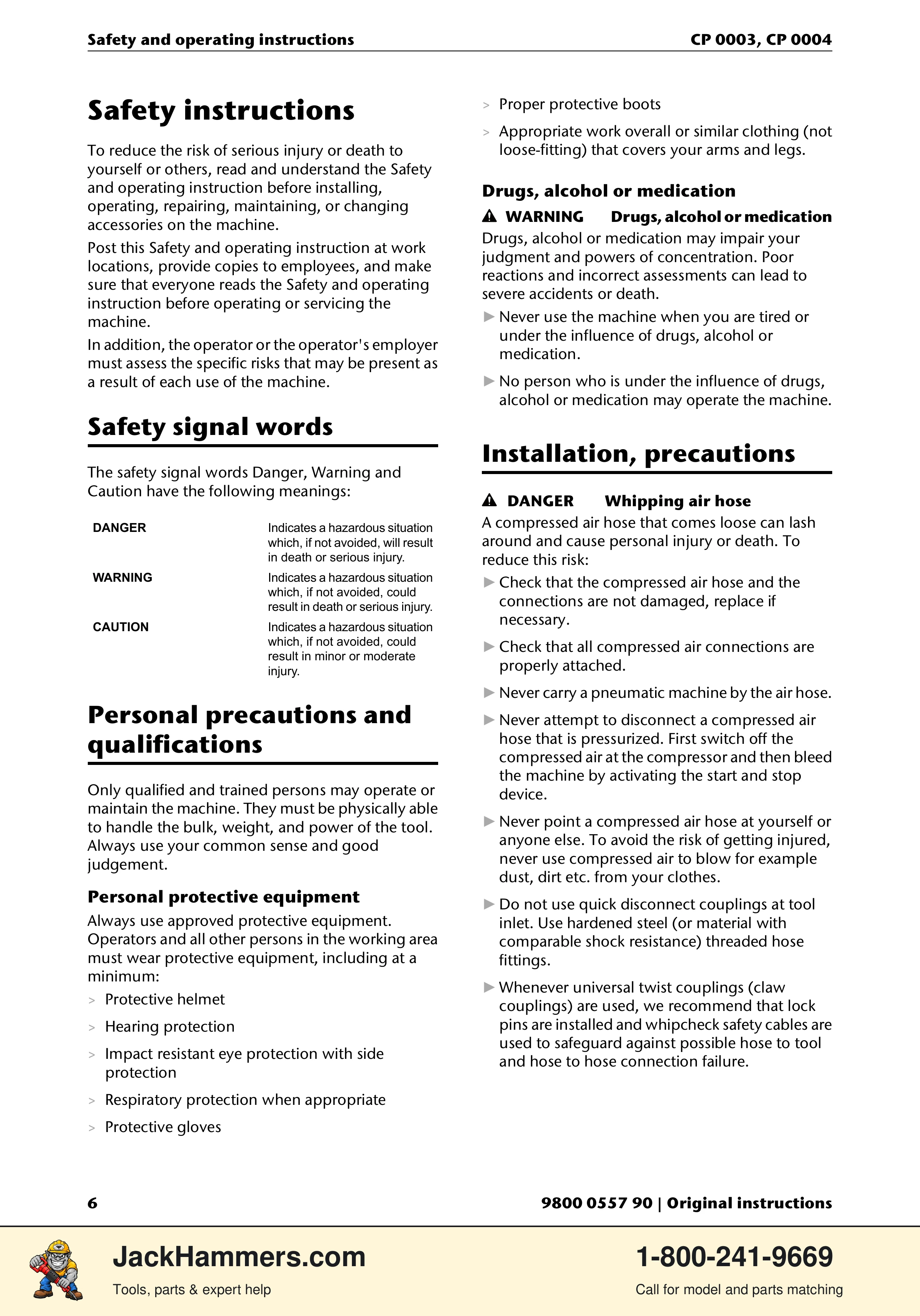 Chicago Pneumatic CP 0004 PDF page 6 of 216