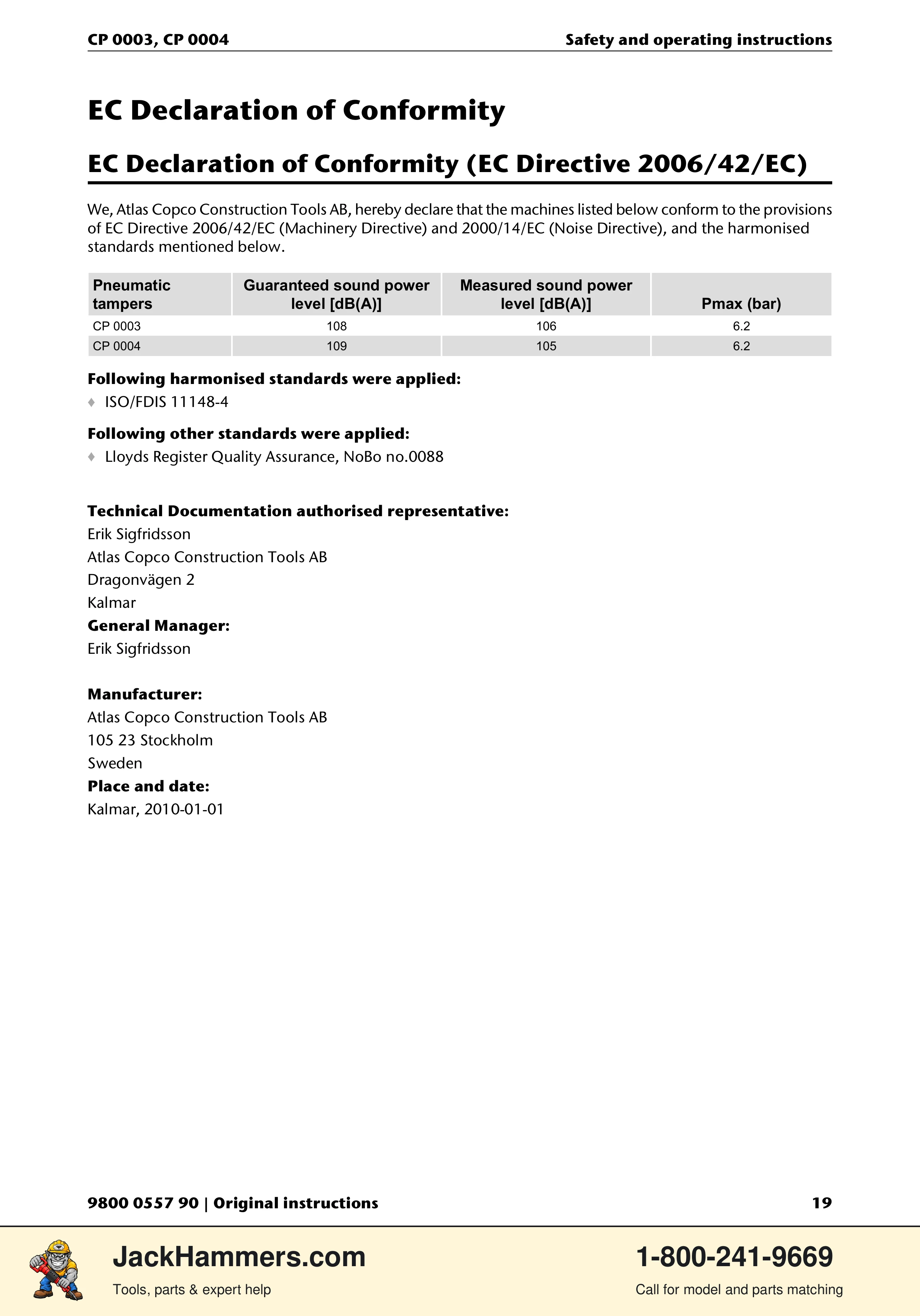 Chicago Pneumatic CP 0004 PDF page 19 of 216