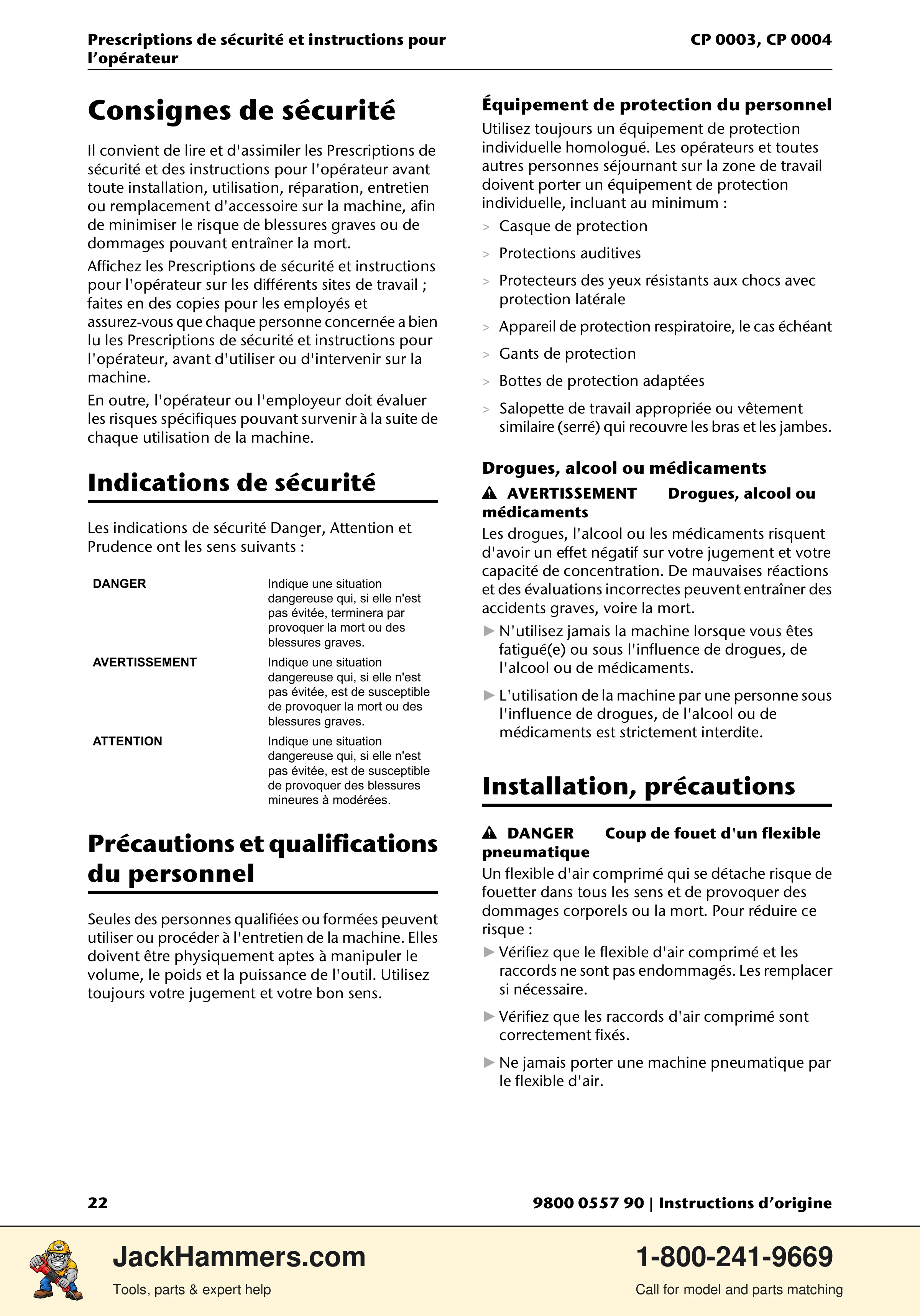 Chicago Pneumatic CP 0004 PDF page 22 of 216