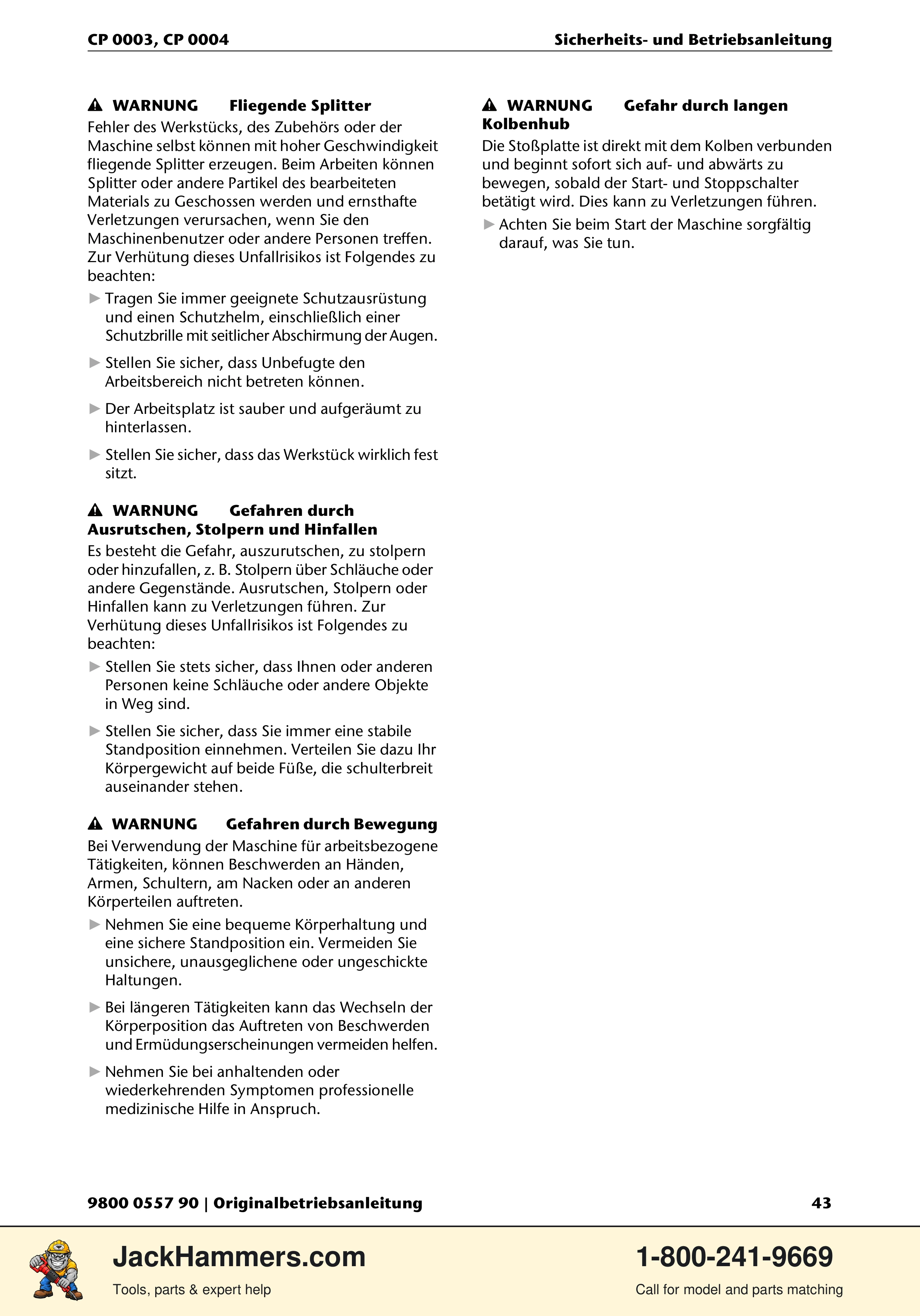 Chicago Pneumatic CP 0004 PDF page 43 of 216
