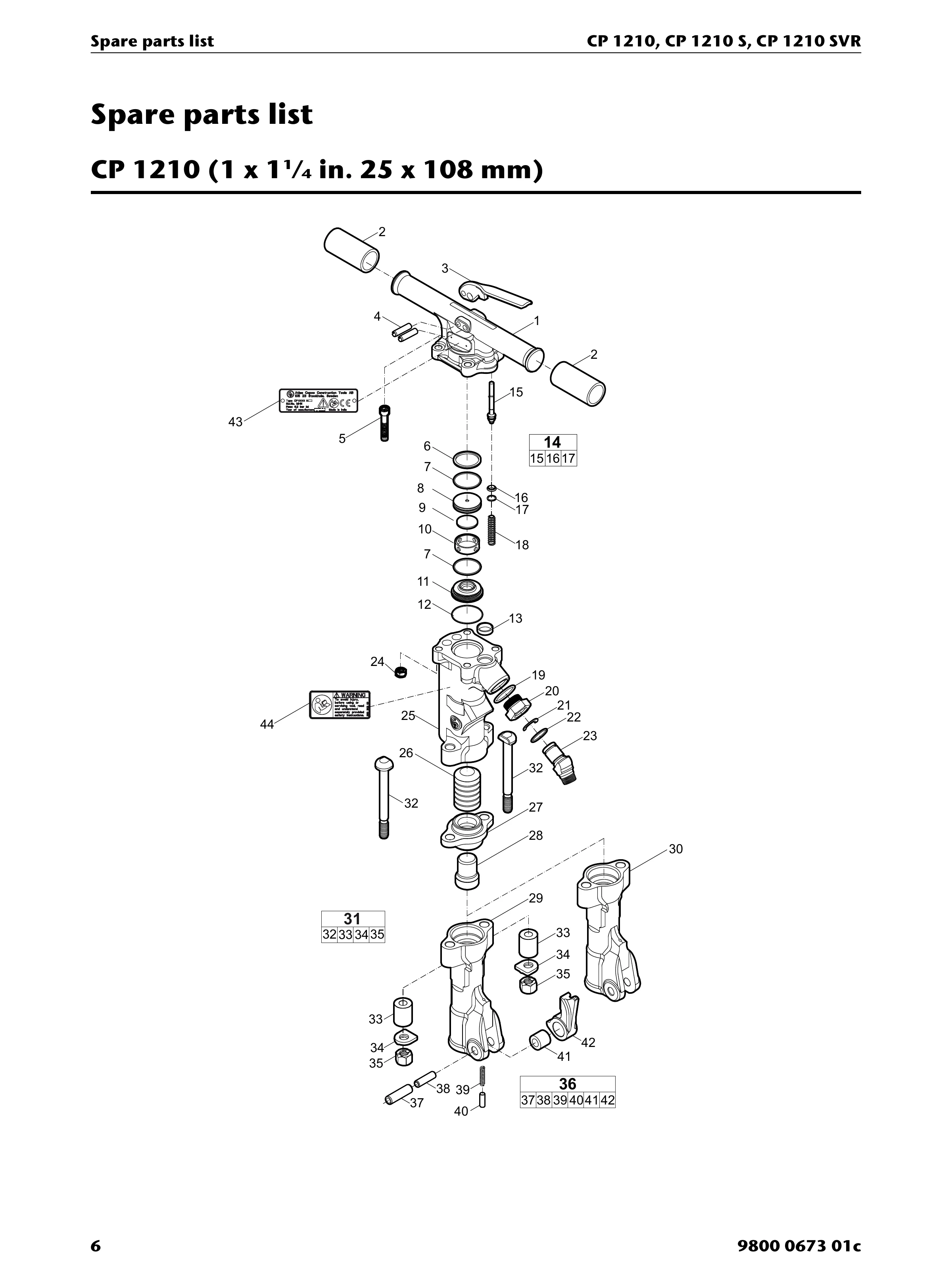 Chicago Pneumatic 1210 PDF page 6 of 32
