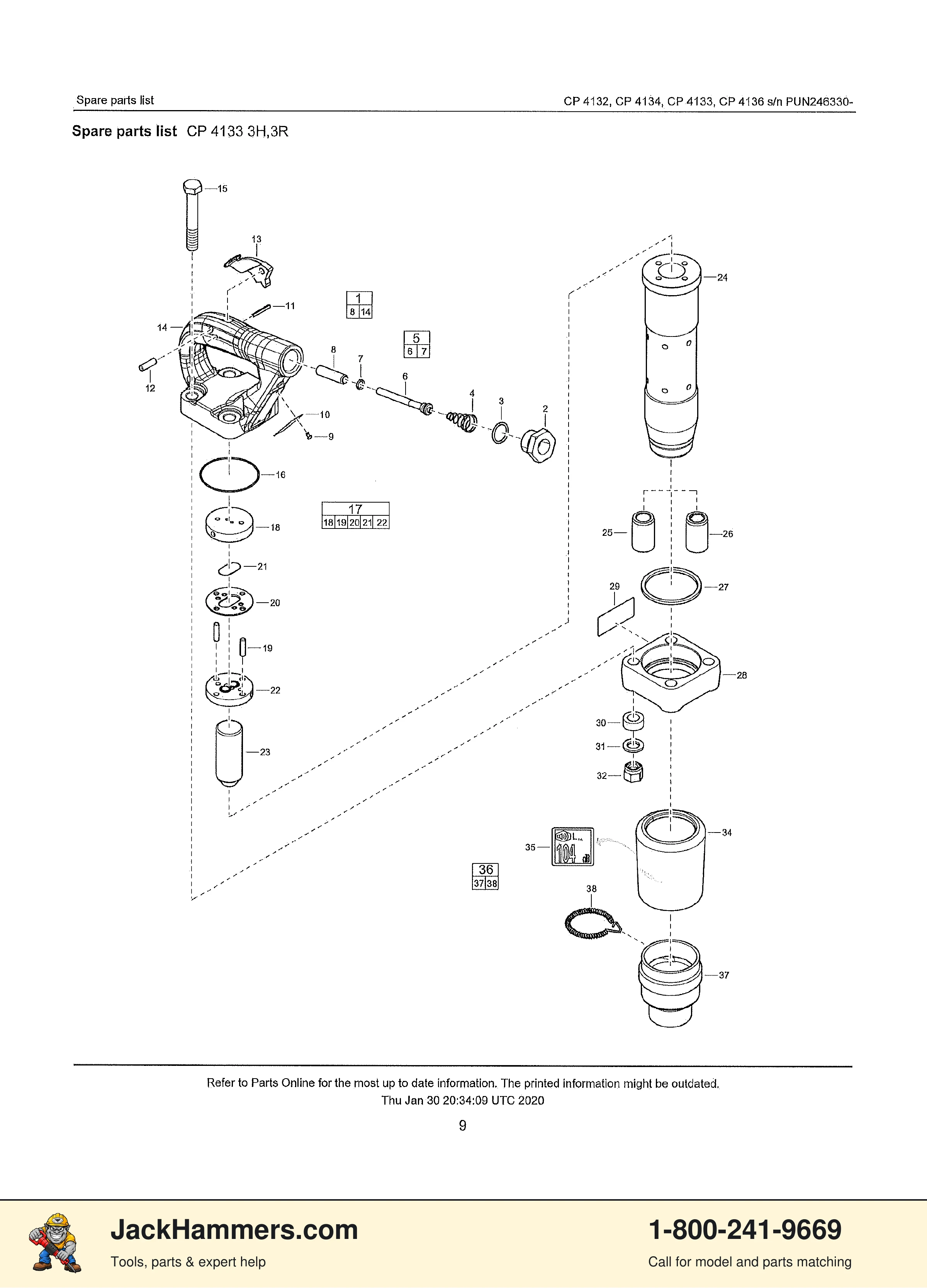 Chicago Pneumatic CP4132 / CP4133 PDF page 8 of 25
