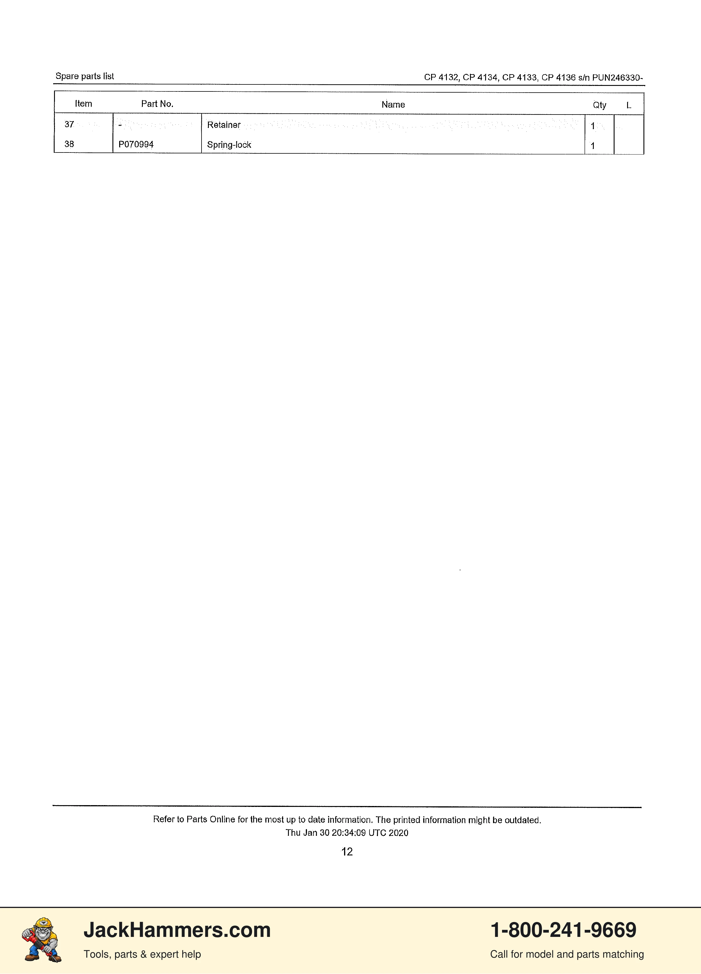 Chicago Pneumatic CP4132 / CP4133 PDF page 10 of 25