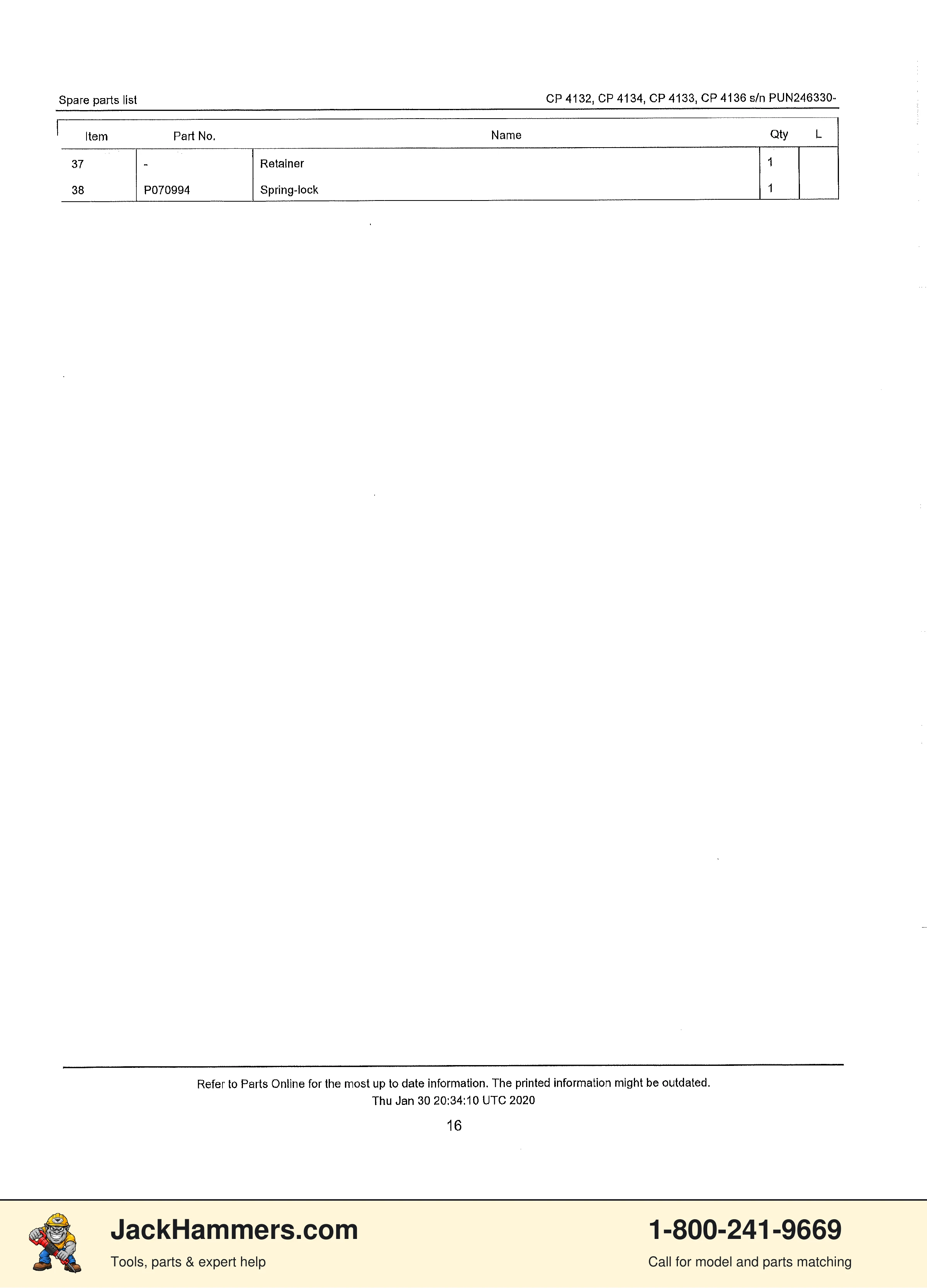 Chicago Pneumatic CP4132 / CP4133 PDF page 13 of 25