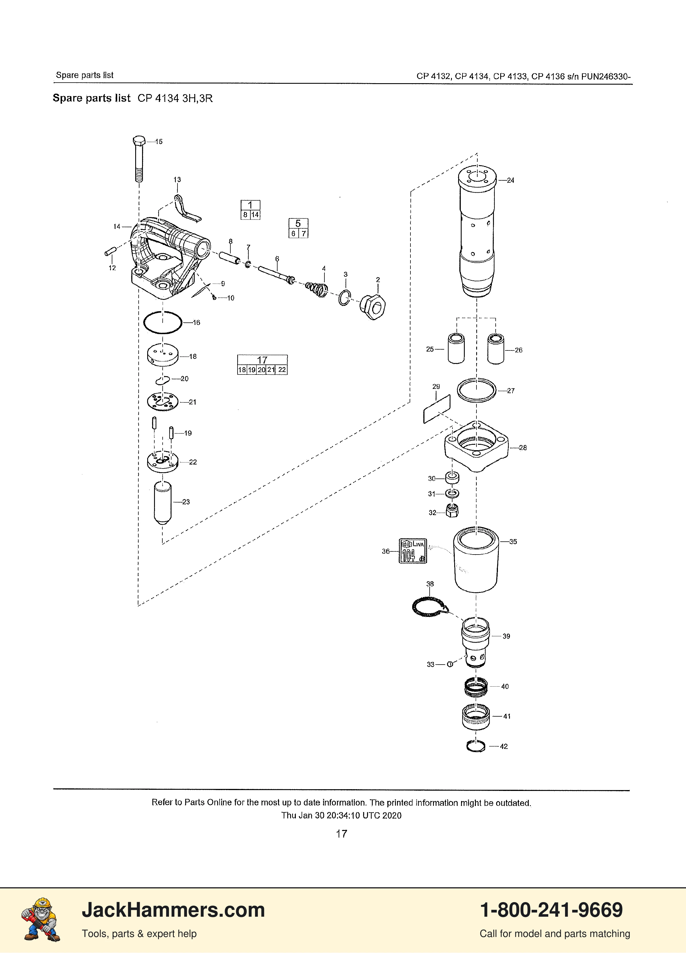 Chicago Pneumatic CP4132 / CP4133 PDF page 14 of 25