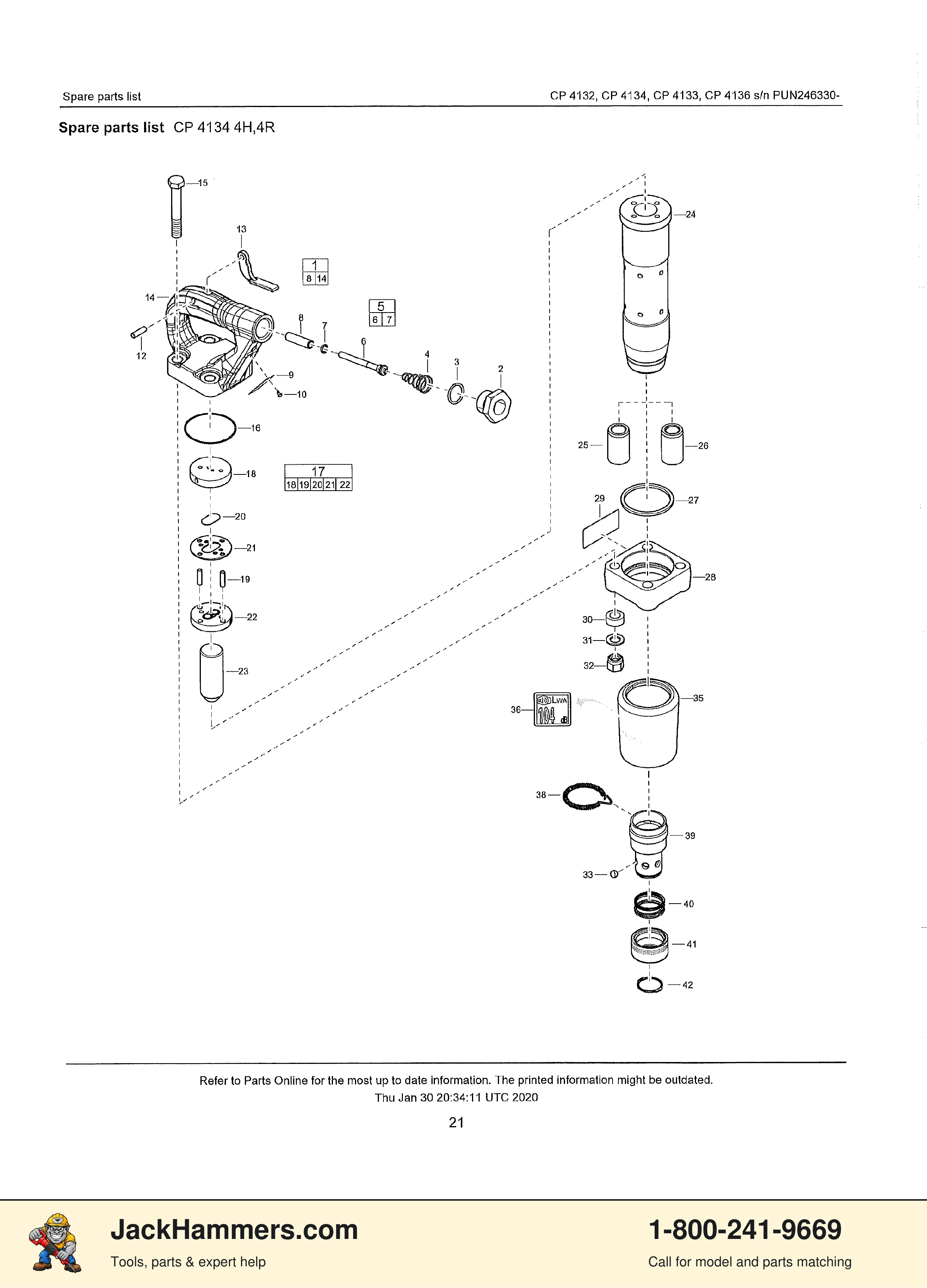 Chicago Pneumatic CP4132 / CP4133 PDF page 17 of 25