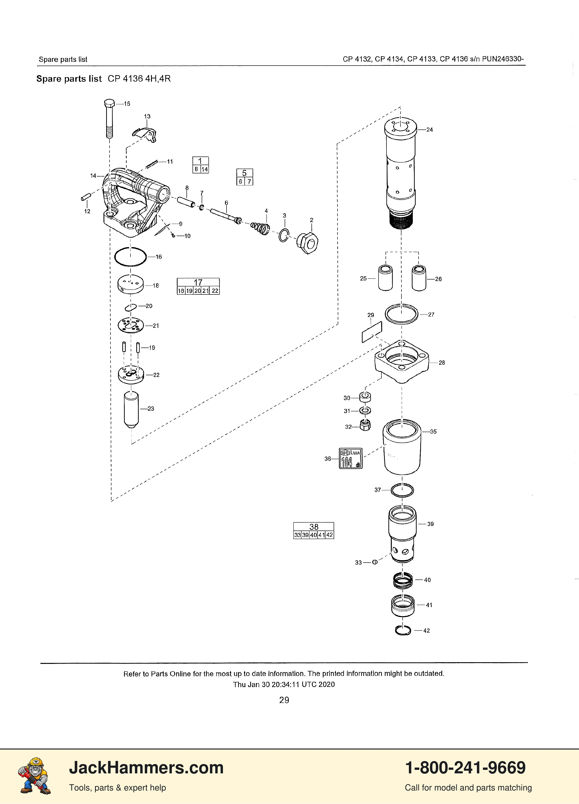 Chicago Pneumatic CP4132 / CP4133 PDF page 23 of 25