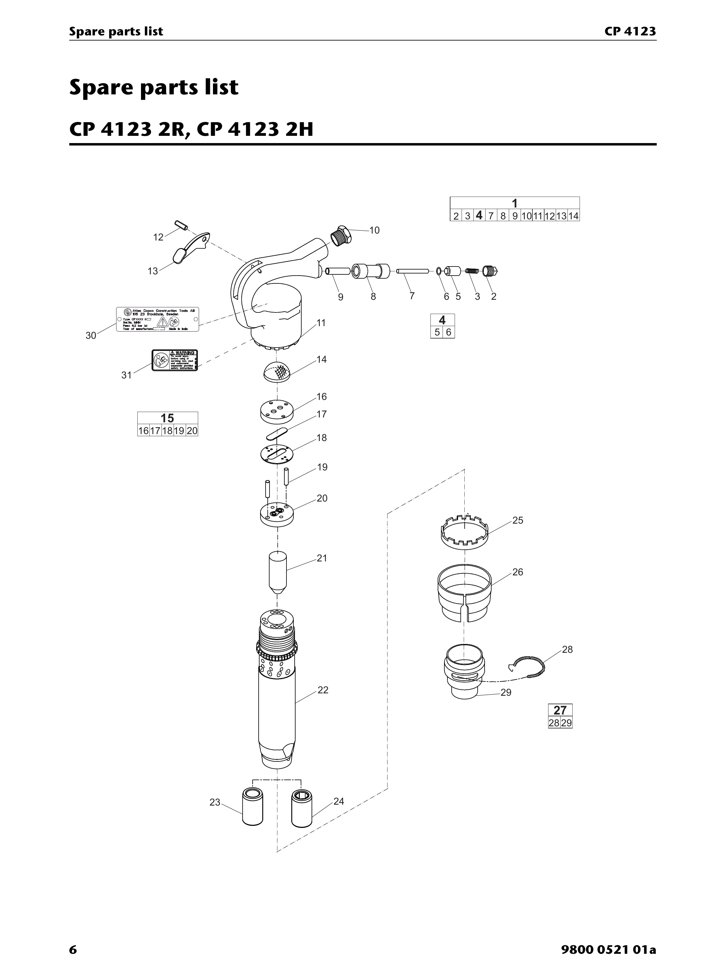 Chicago Pneumatic CP 4123 PDF page 6 of 20