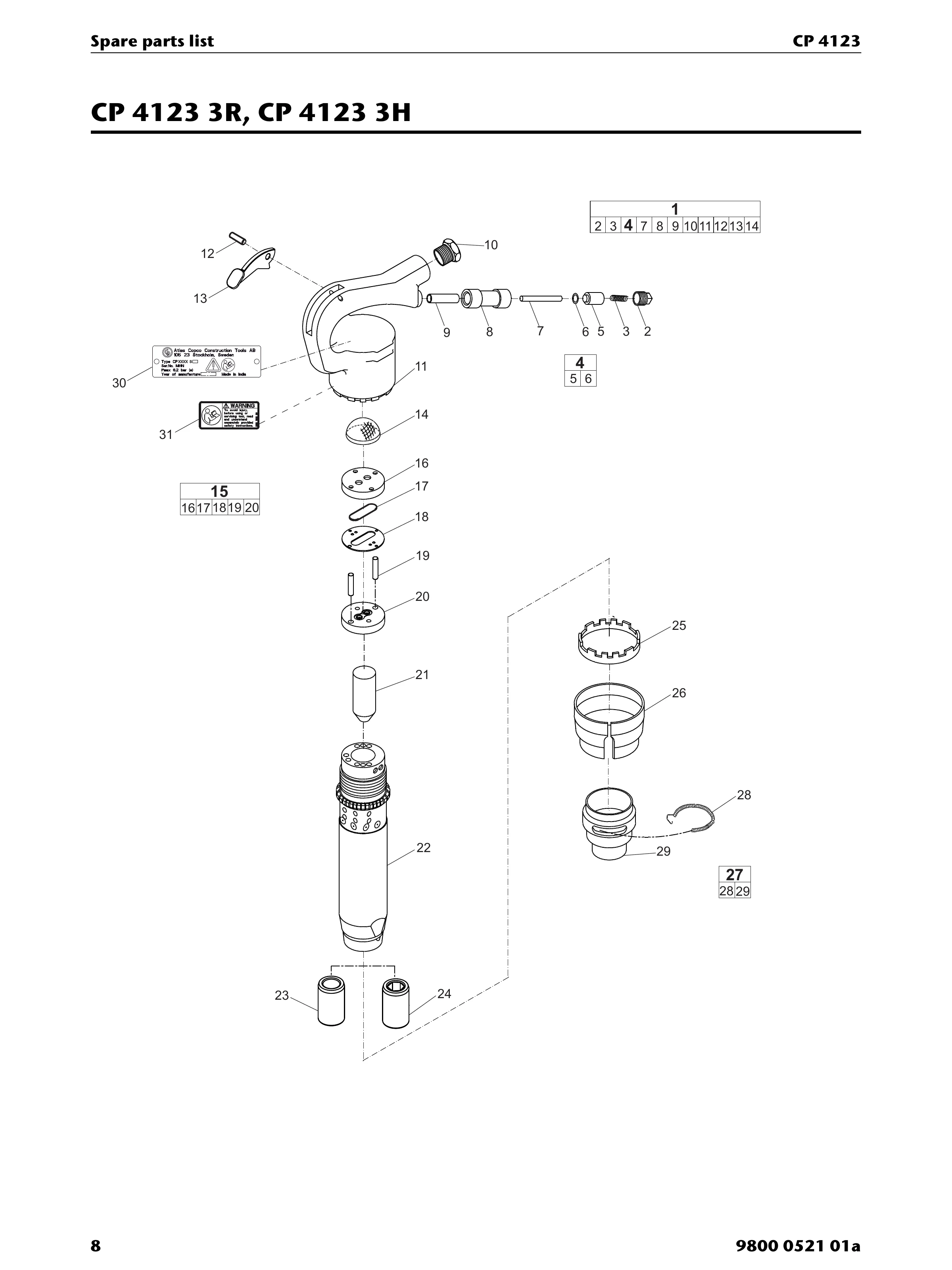 Chicago Pneumatic CP 4123 PDF page 8 of 20