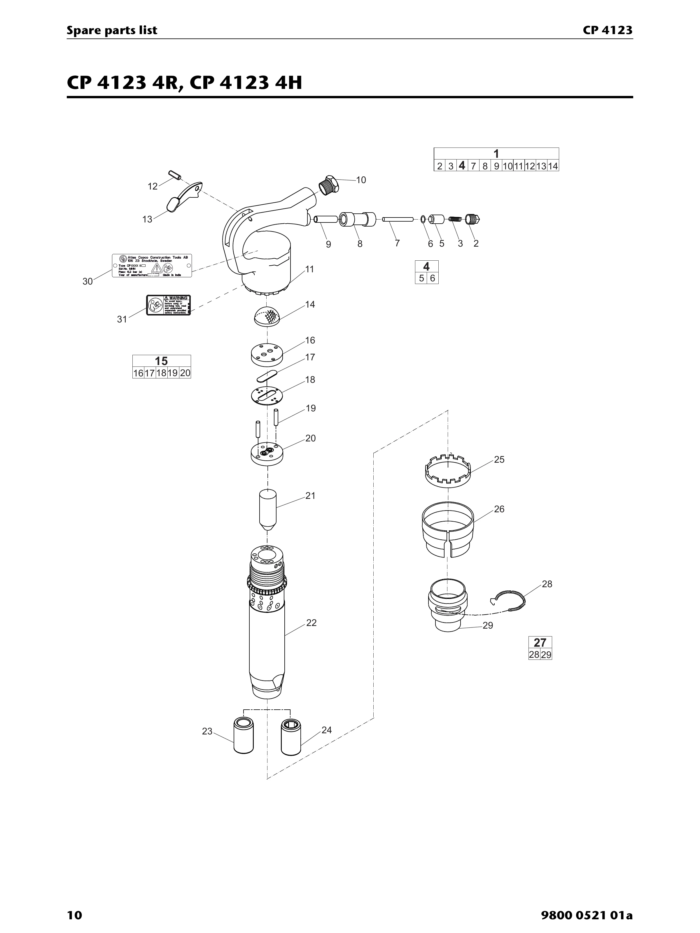 Chicago Pneumatic CP 4123 PDF page 10 of 20